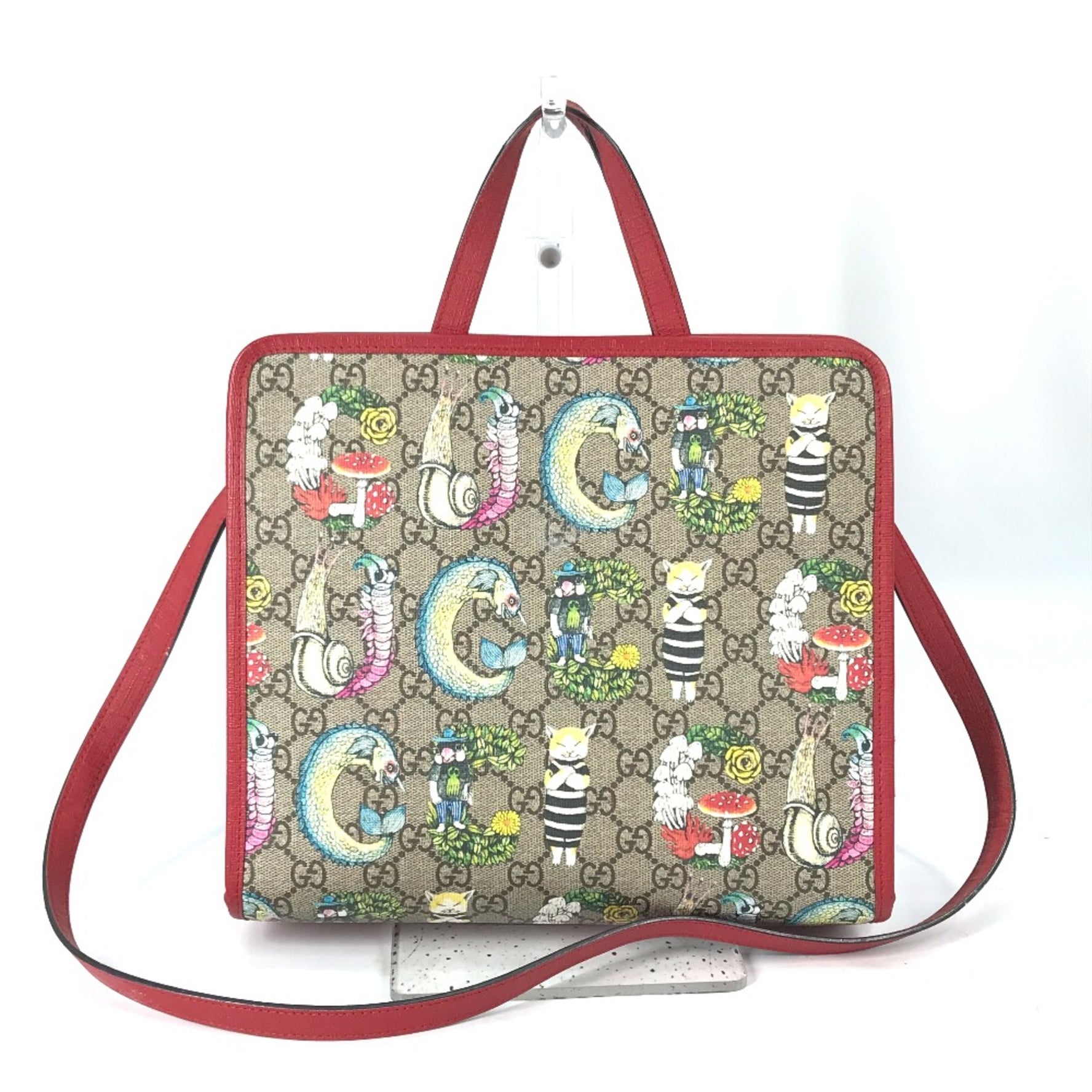Gucci GG Yuko Higuchi Shoulder Bag Crossbody Hand Bag Red
