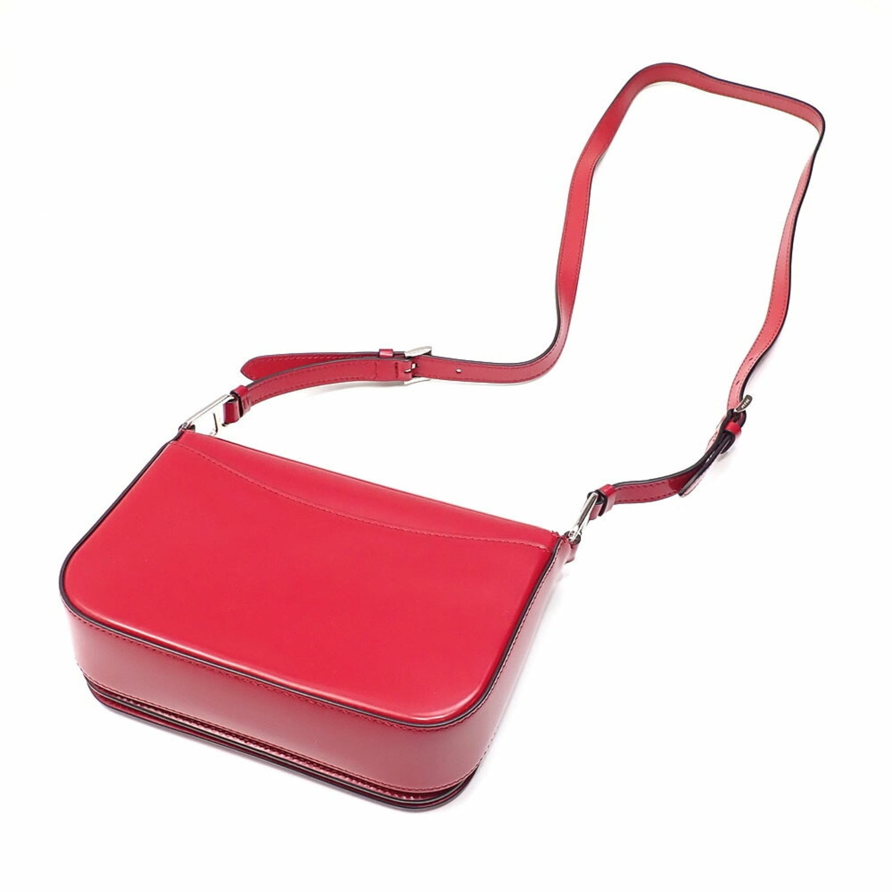 Prada Red Leather Shoulder Bag