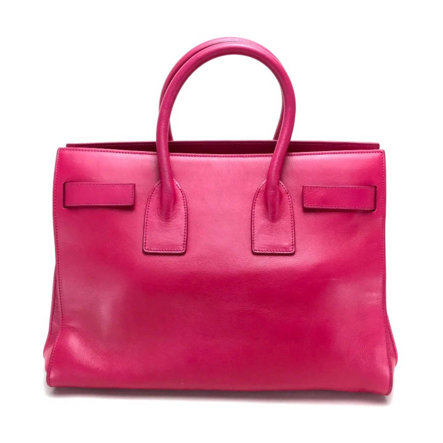 Saint Laurent Paris Small Classic Sac de Jour Handbag Shoulder Bag Leather Fuchsia