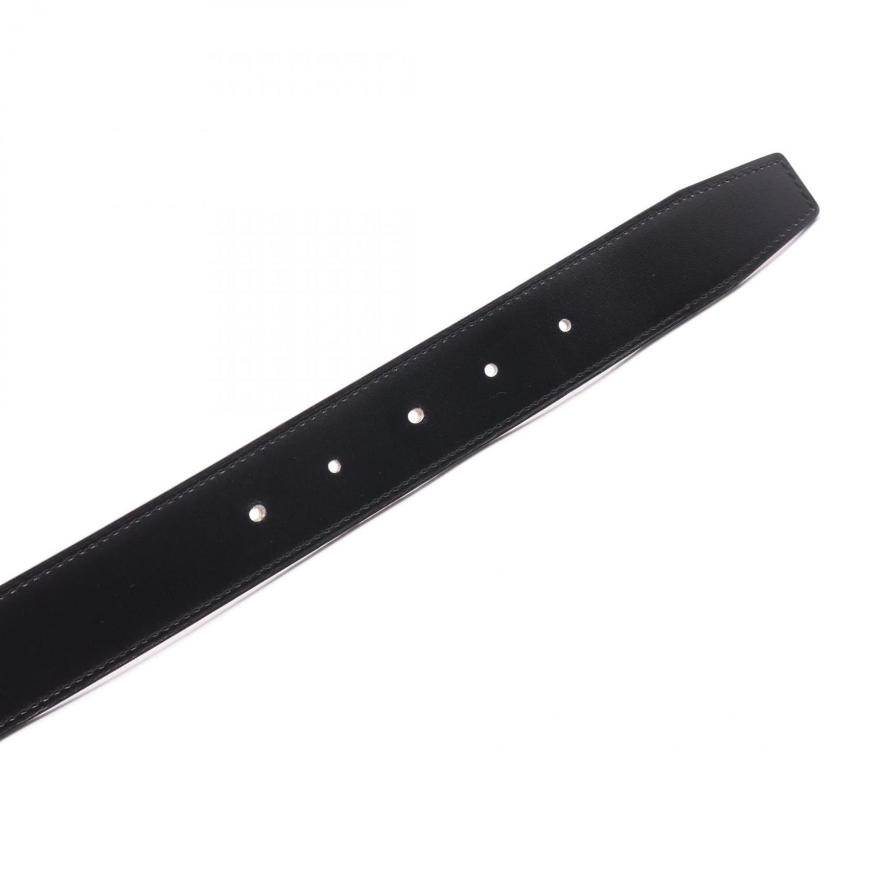 Hermes Hermès Togo Box Calf Leather Belt Black/Orange
