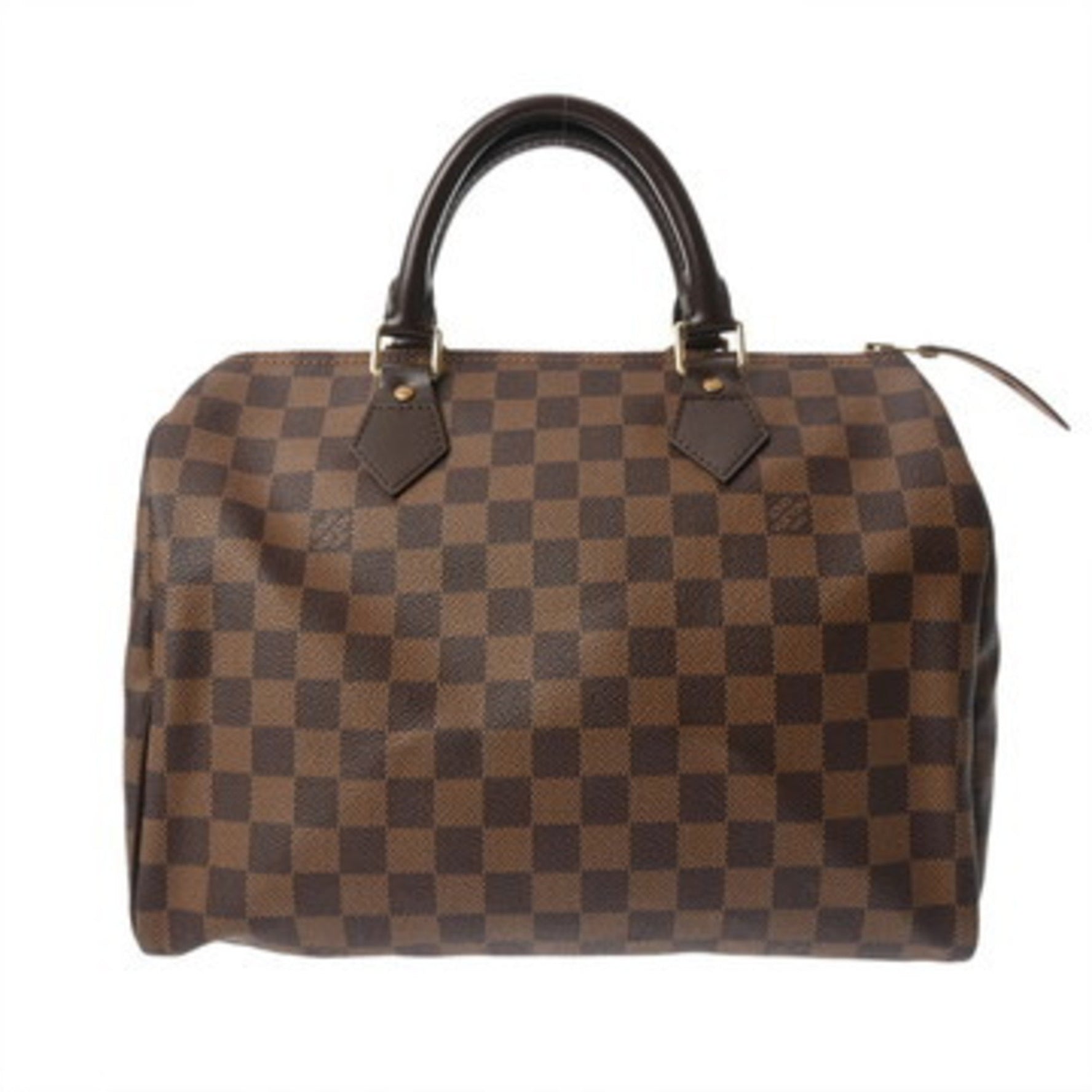 LOUIS VUITTON Damier Speedy 30 (Old Model) Brown Canvas Handbag, A Rank, Pre-Owned, Ginzo