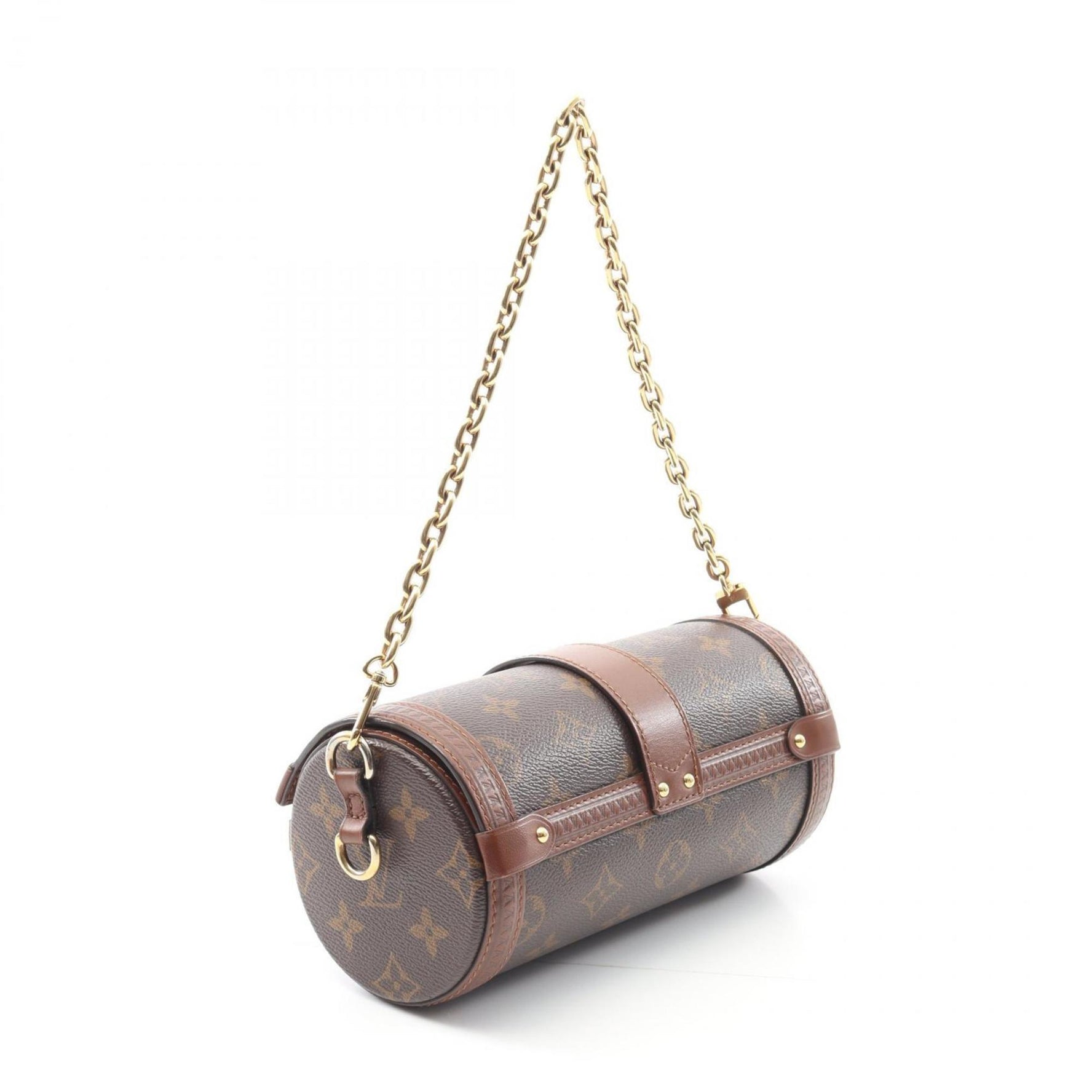 Louis Vuitton Papillon Trunk Shoulder Bag in Coated Canvas and Leather with Monogram Design