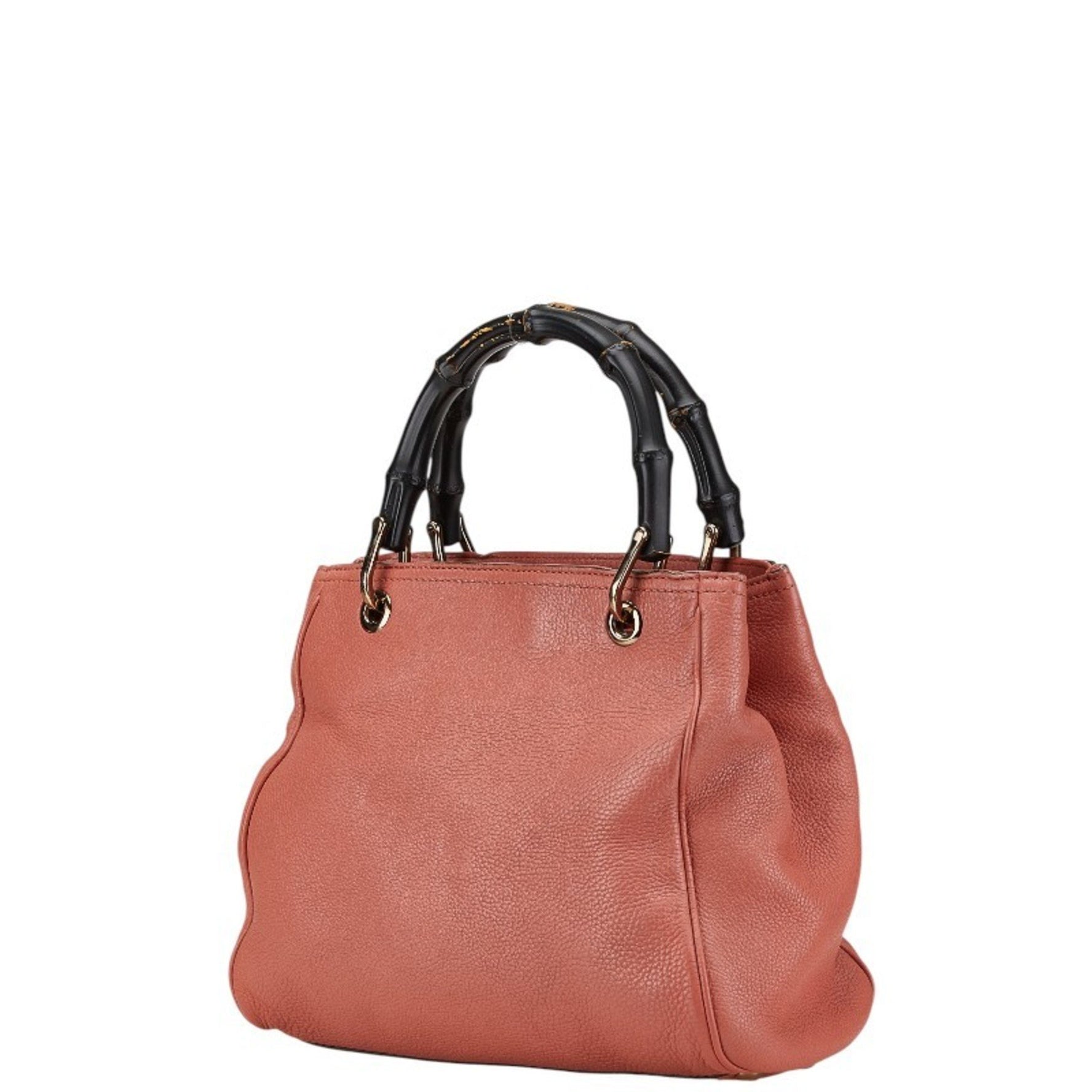 Gucci Bamboo Shopper Small Handbag Shoulder Bag Leather
