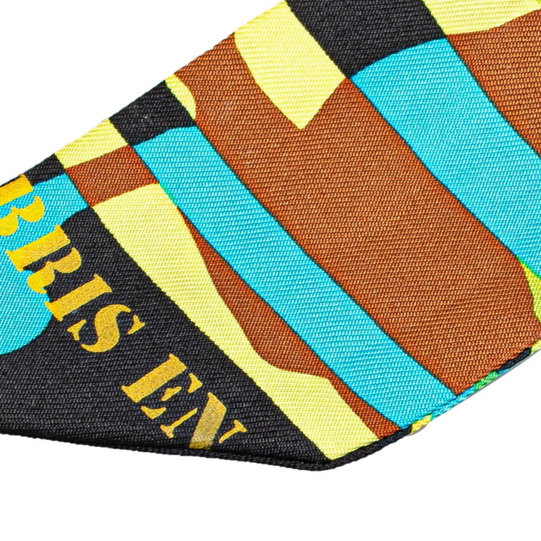 Hermès Twilly EX-Libris en Camouflage Scarf, Multicolored Silk, HERMES