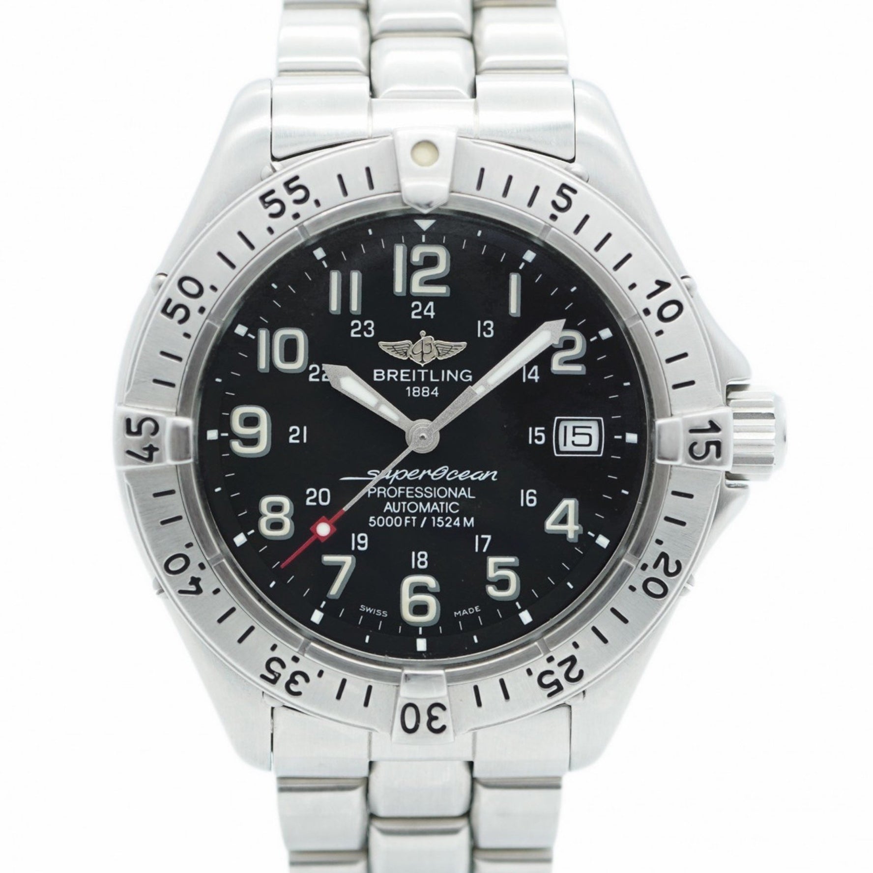Breitling Superocean A17045 Black Dial Men's Watch