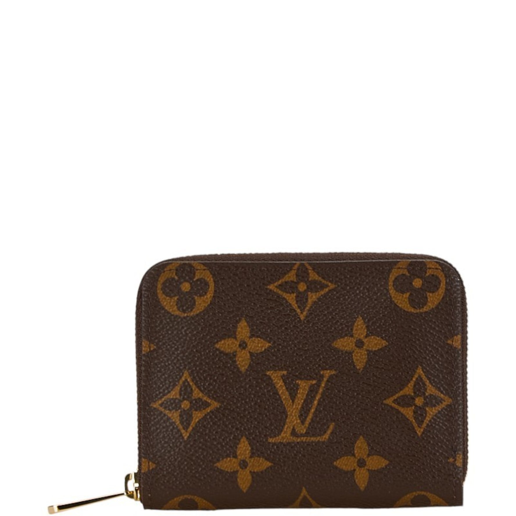 Louis Vuitton Monogram Zippy Coin Purse Case PVC Leather
