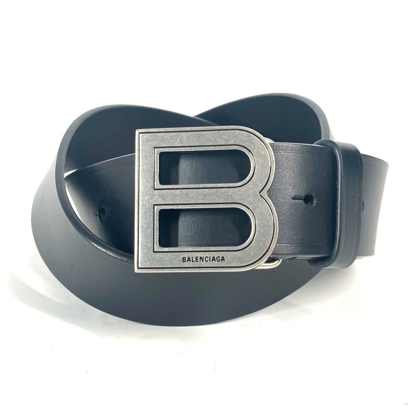 BALENCIAGA B Buckle Accessory Belt Leather Men Women