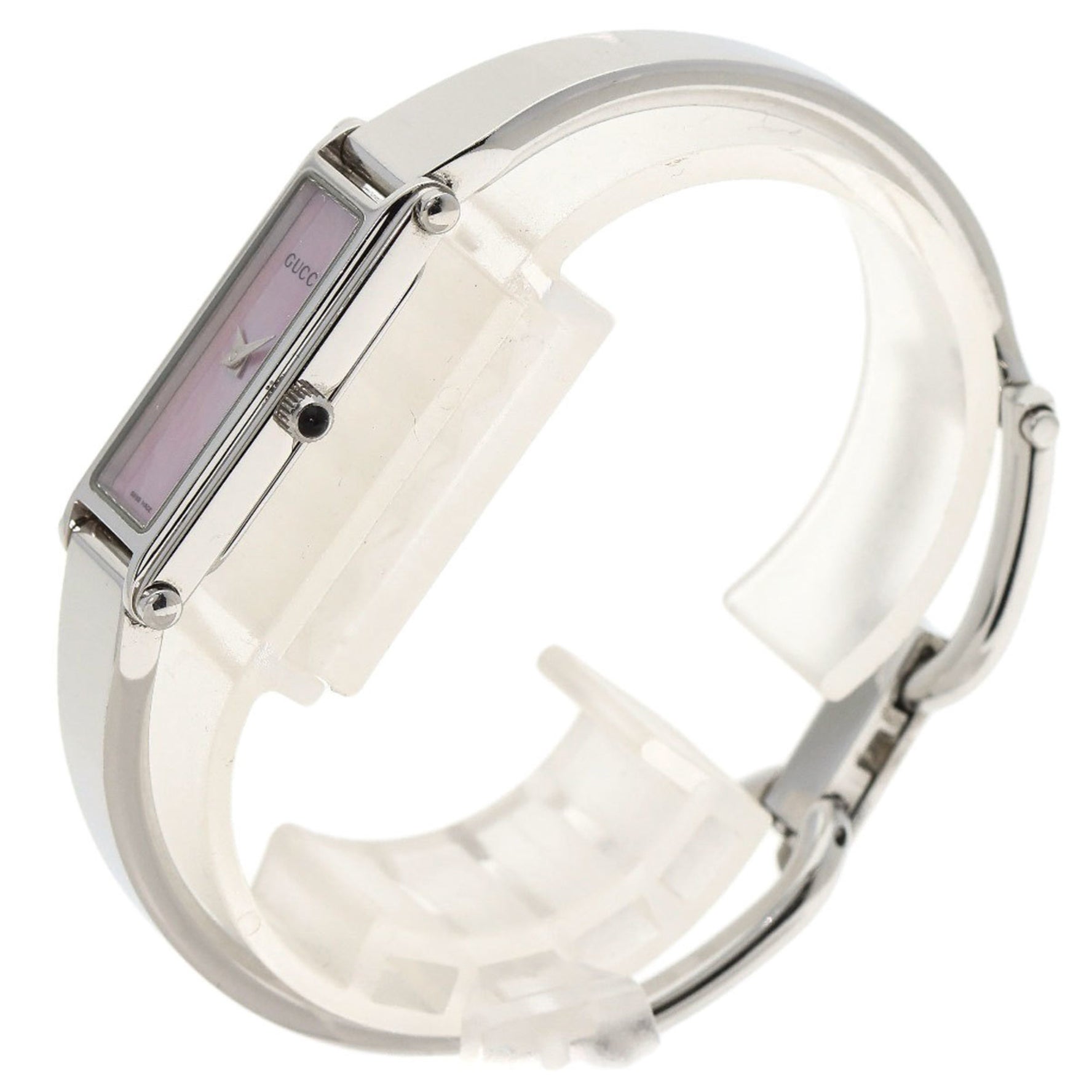 Gucci Square Face Watch Stainless Steel SS Ladies