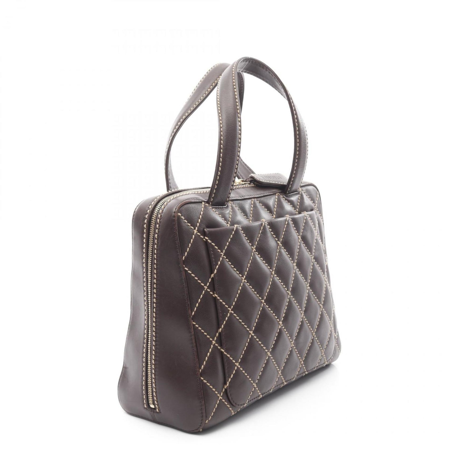 CHANEL Wild Stitch Handbag, Calfskin Leather