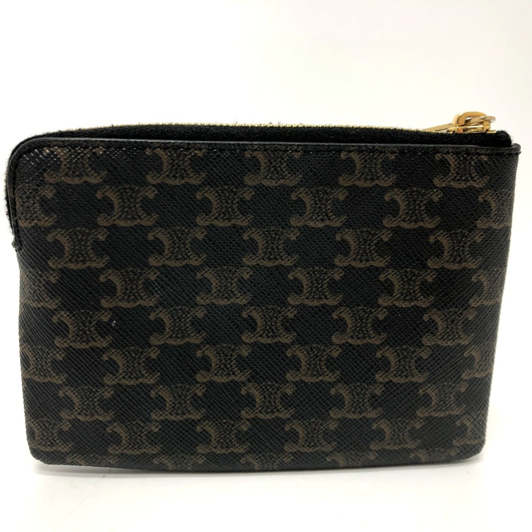 CELINE Triomphe Accessory case Coin Compartment coin purse GoldHardware