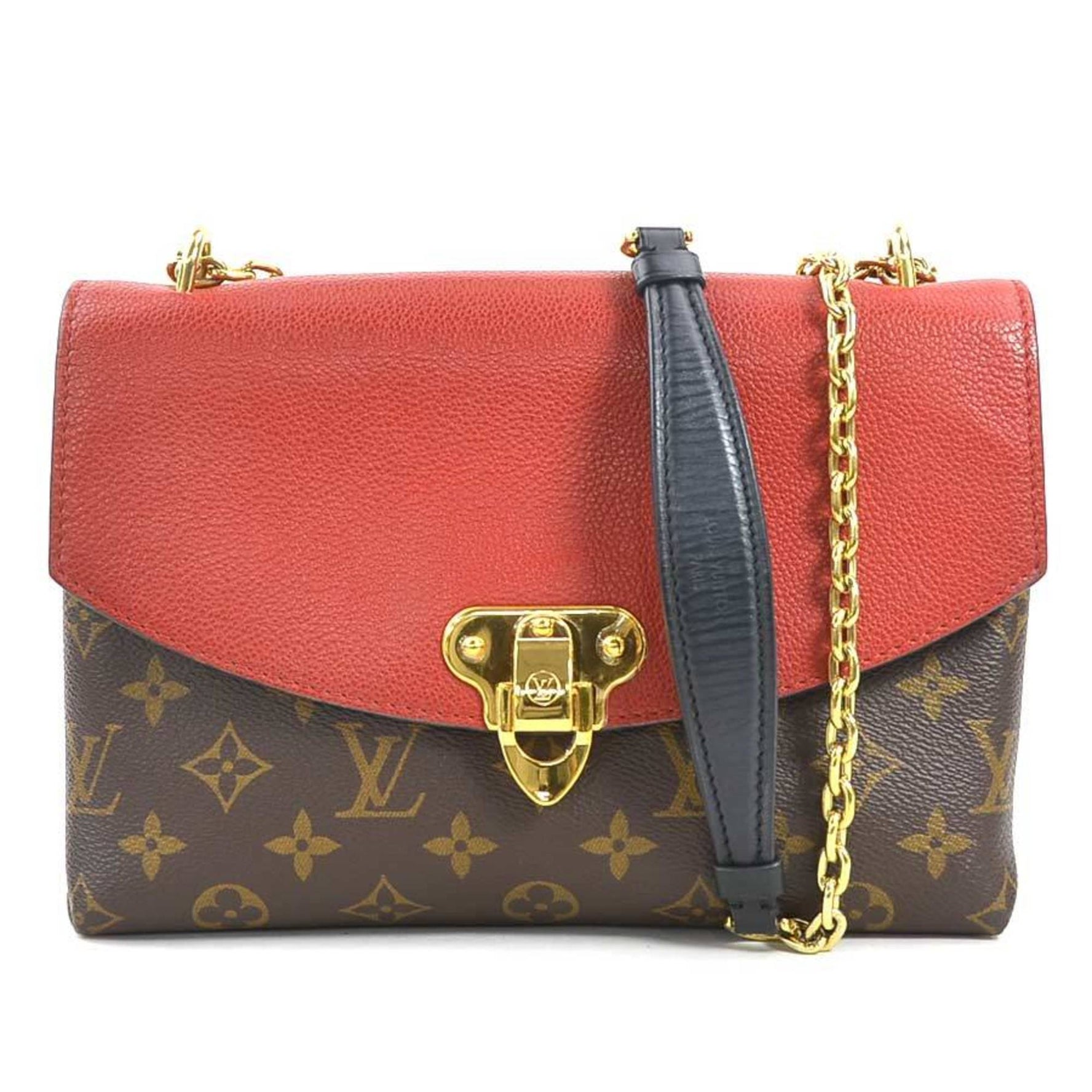 Louis Vuitton Shoulder Bag Monogram Saint Placide Canvas Leather Cerise