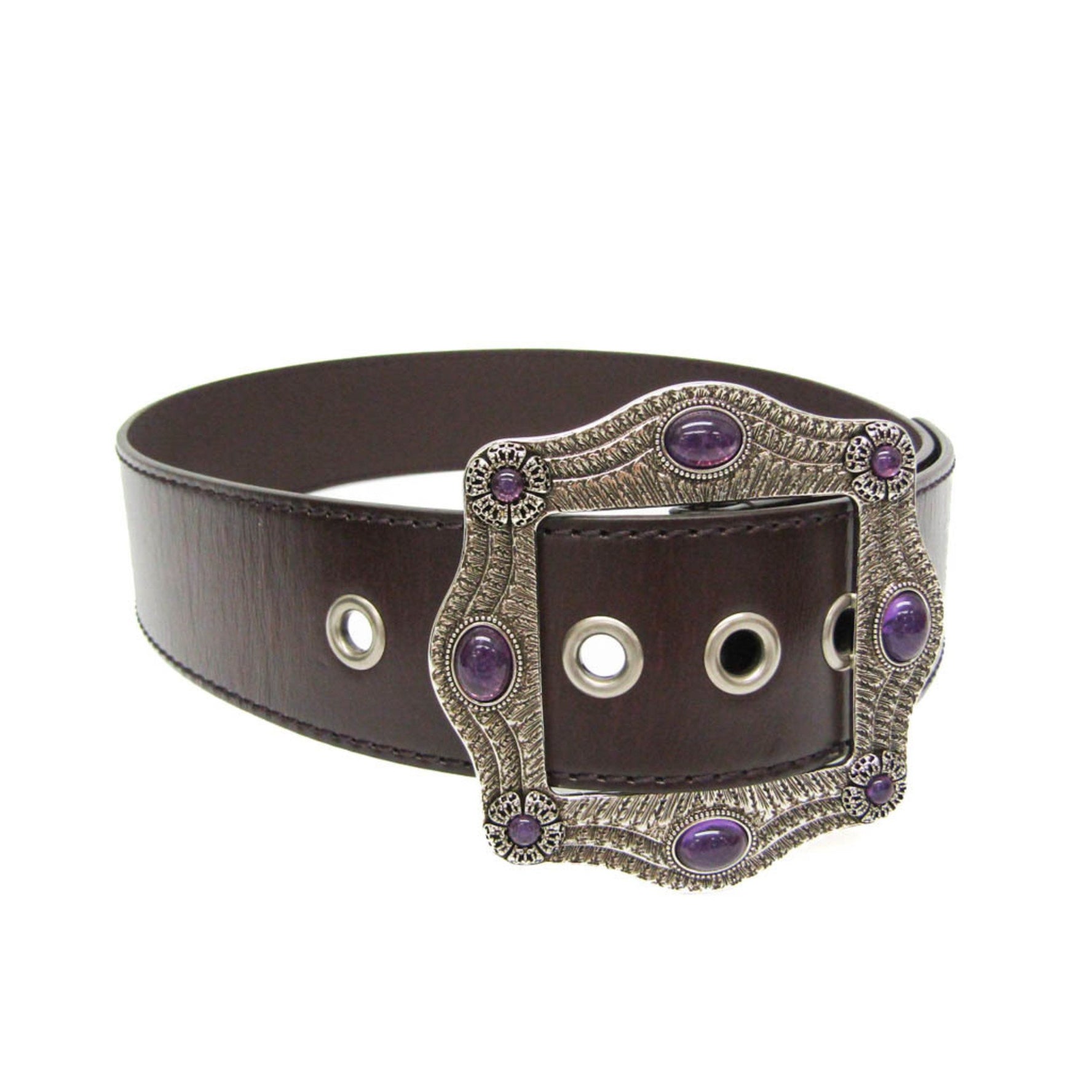 Gucci Square Buckle Men,Women Leather Standard Belt 75