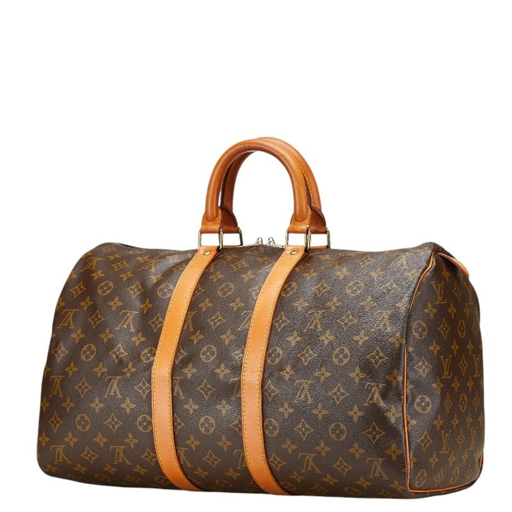 Louis Vuitton Monogram Keepall Bandouliere 45 Boston Bag, Travel PVC Leather