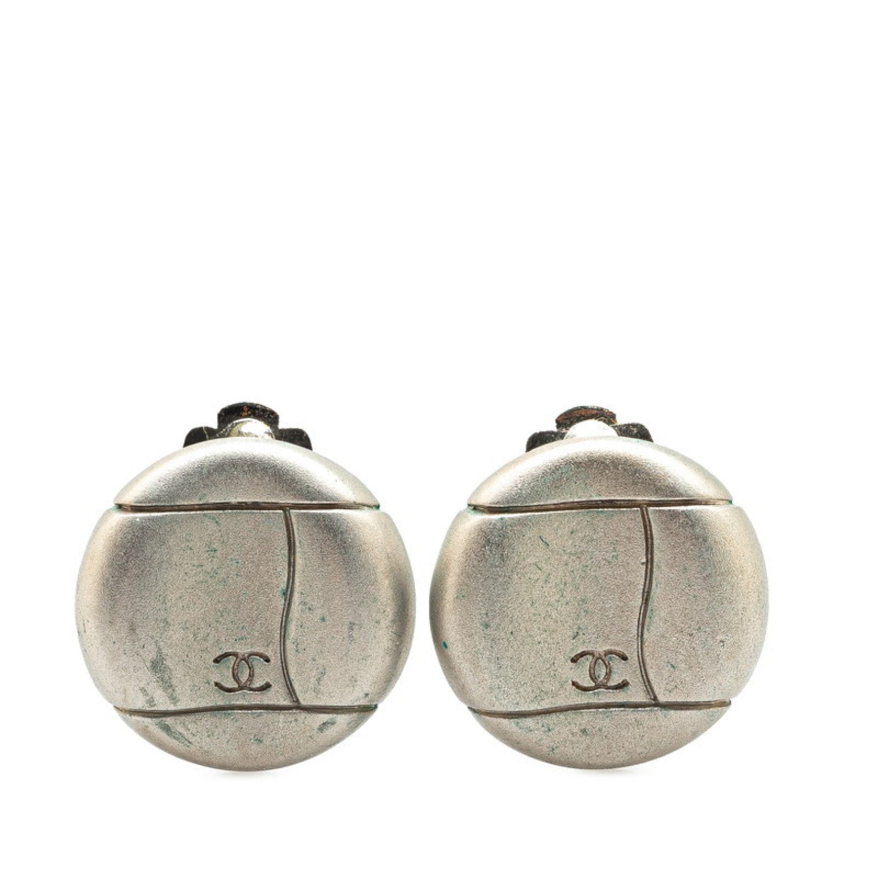Chanel Coco Mark Earrings Metal