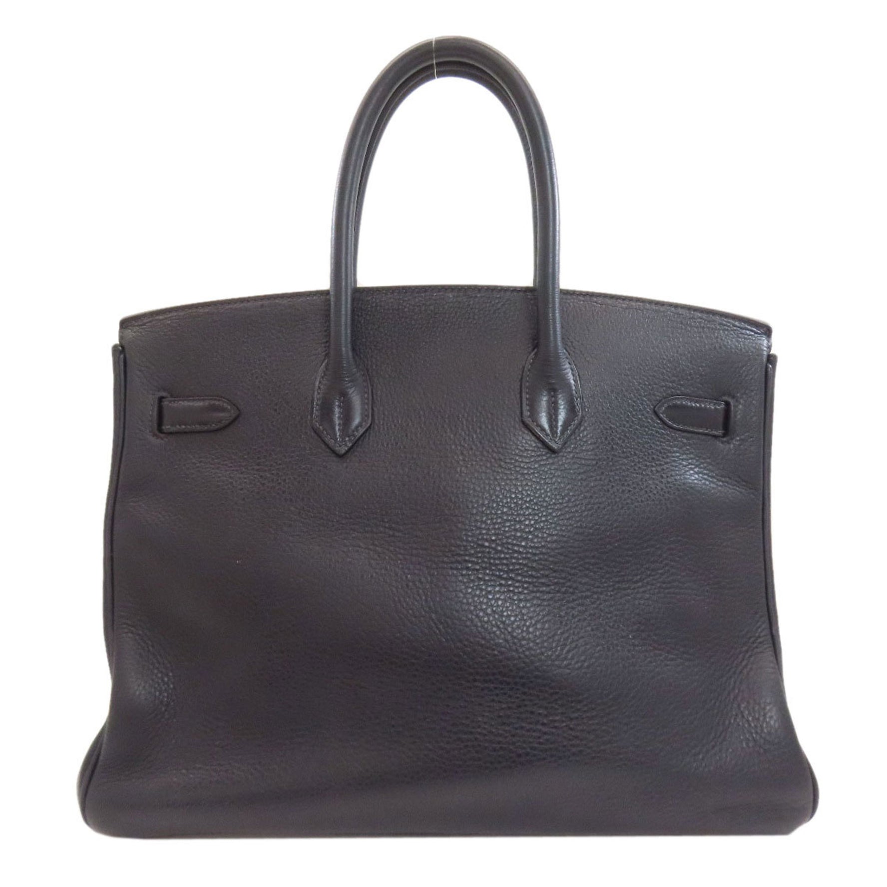 Hermes Birkin 35 handbag with silver hardware, Taurillon, for women.