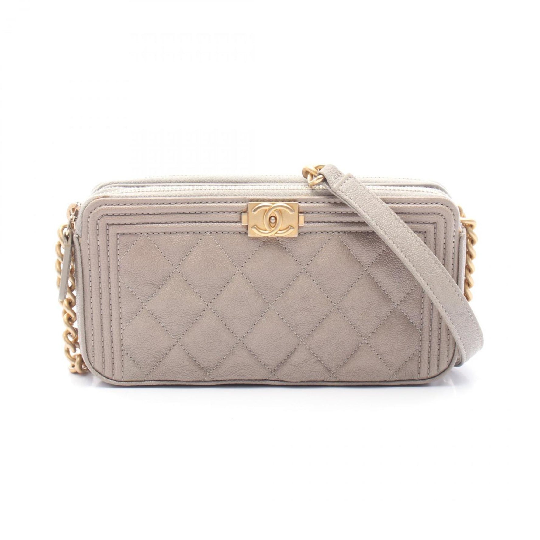 CHANEL Boy Shoulder Bag in Grained Calfskin Leather