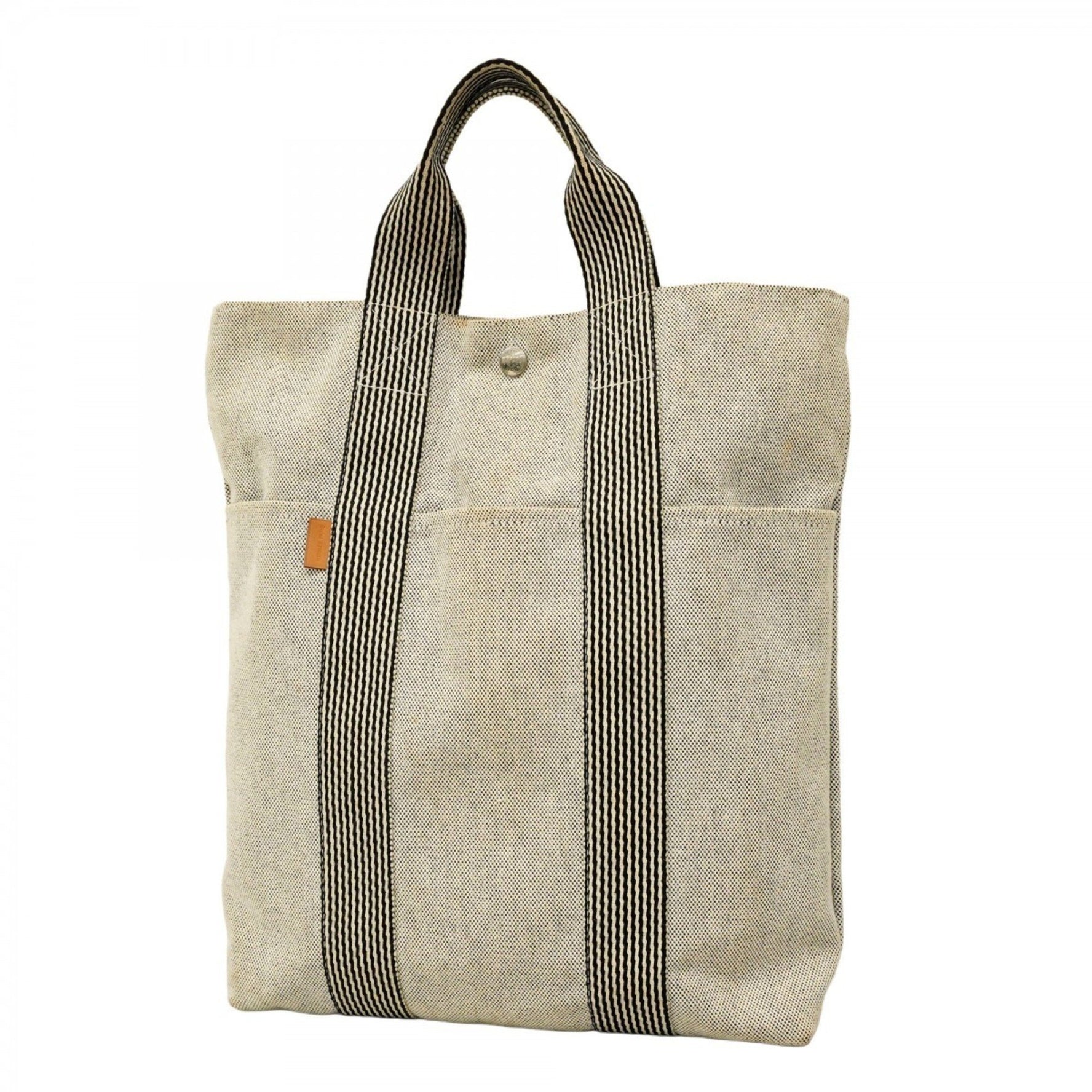 Hermes New Fool Tote Cabas Canvas Bag