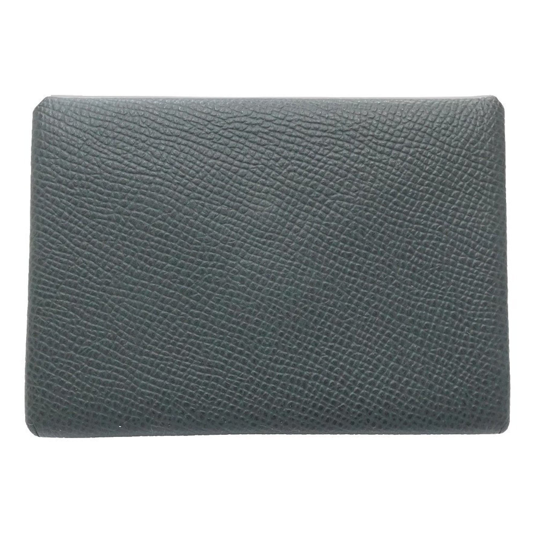 HERMES Wallet/Coin Case Calvi Duo Z Stamp Taurillon Clemence Anglais