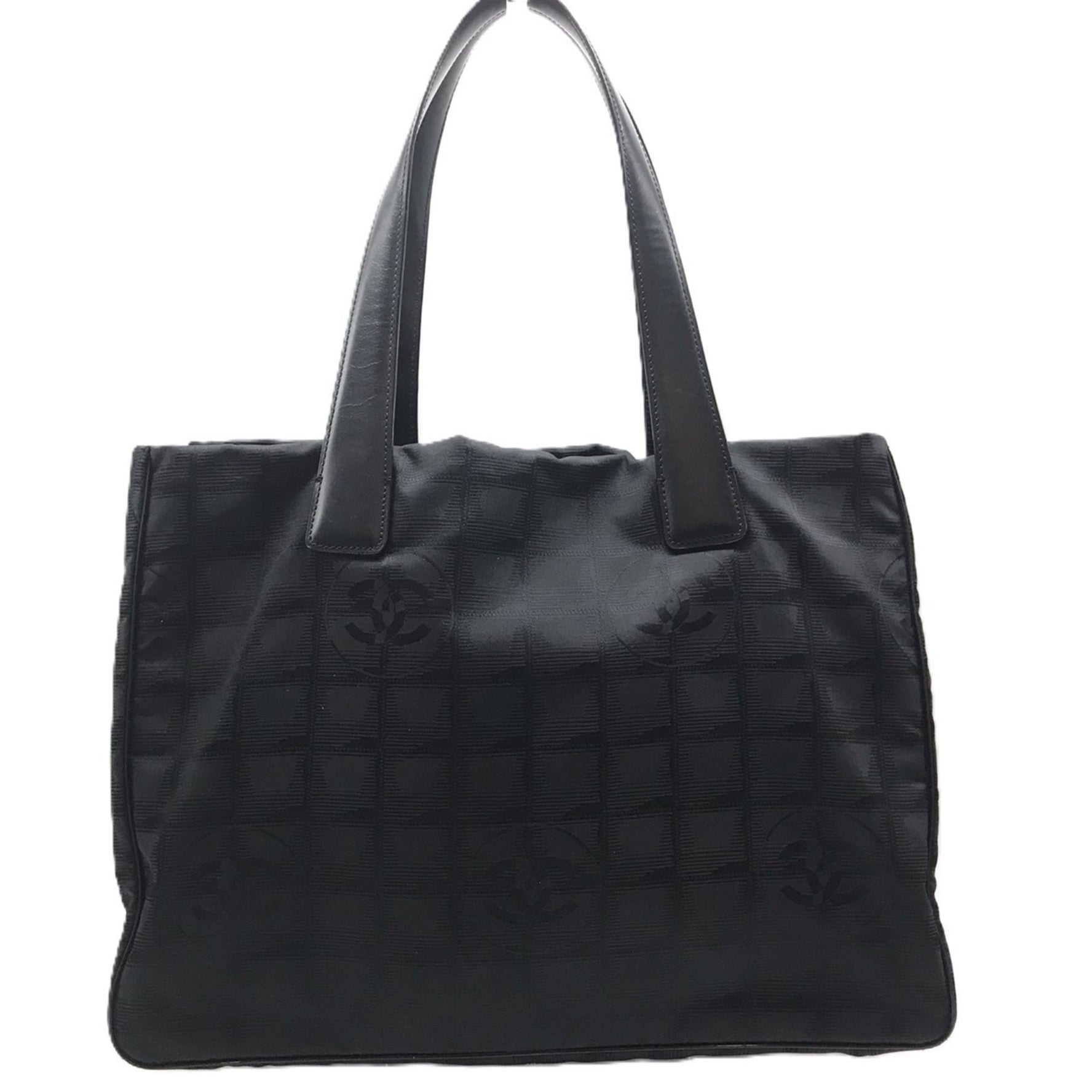 Chanel New Travel Line Tote Bag Nylon Jacquard
