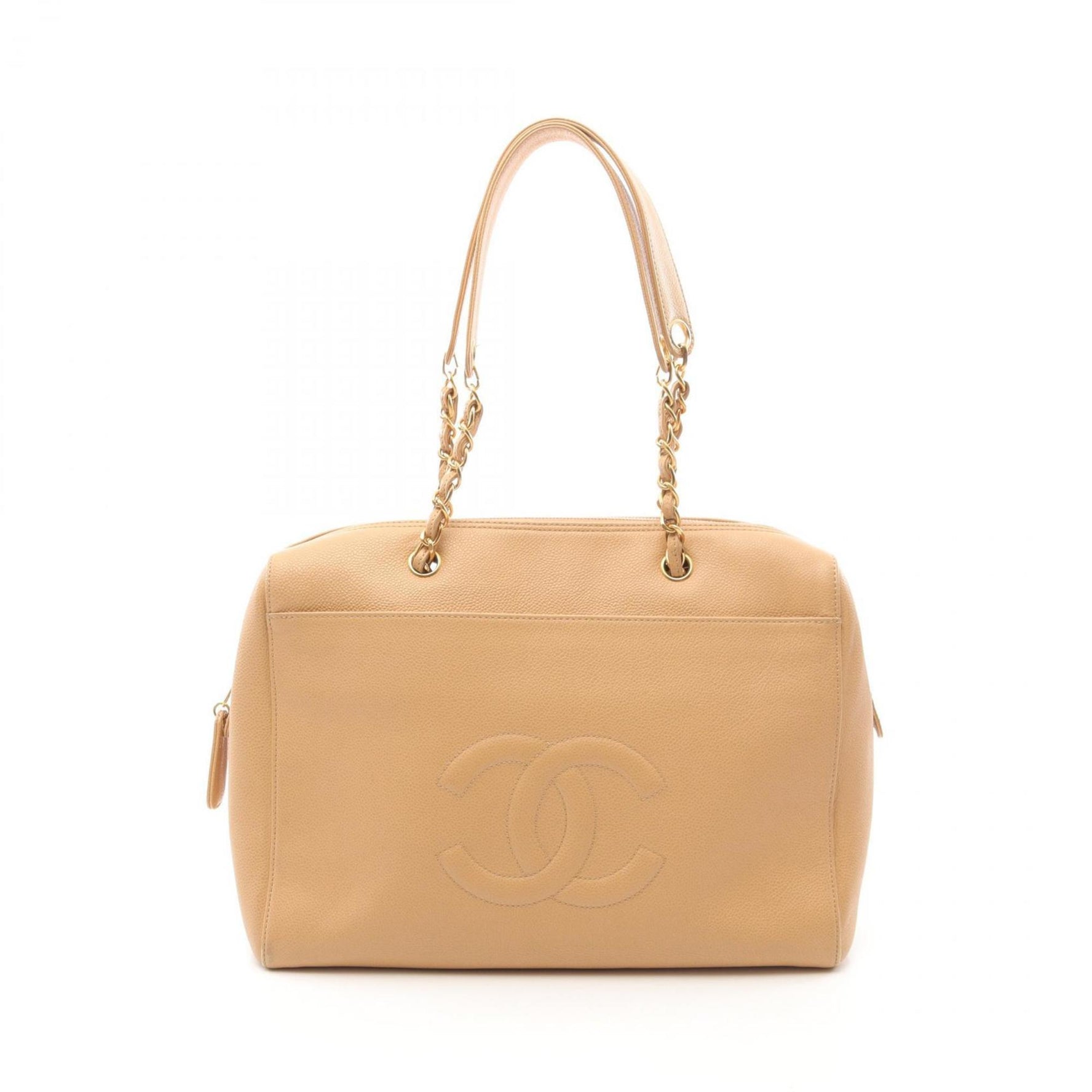CHANEL Coco Mark Tote Bag Calfskin (Cowhide)