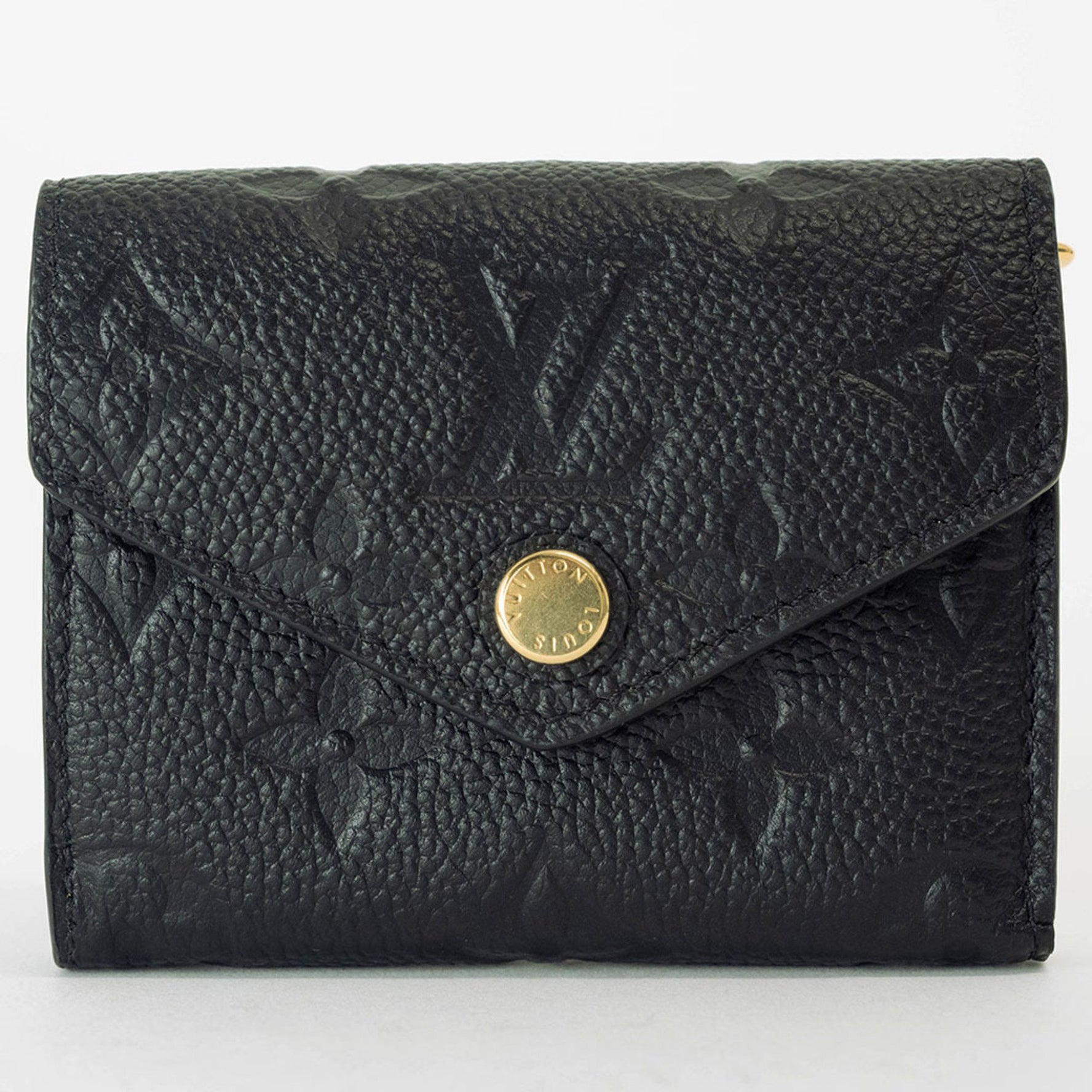 Louis Vuitton Portefeuille Zoe Empreinte Black Tri-fold Wallet