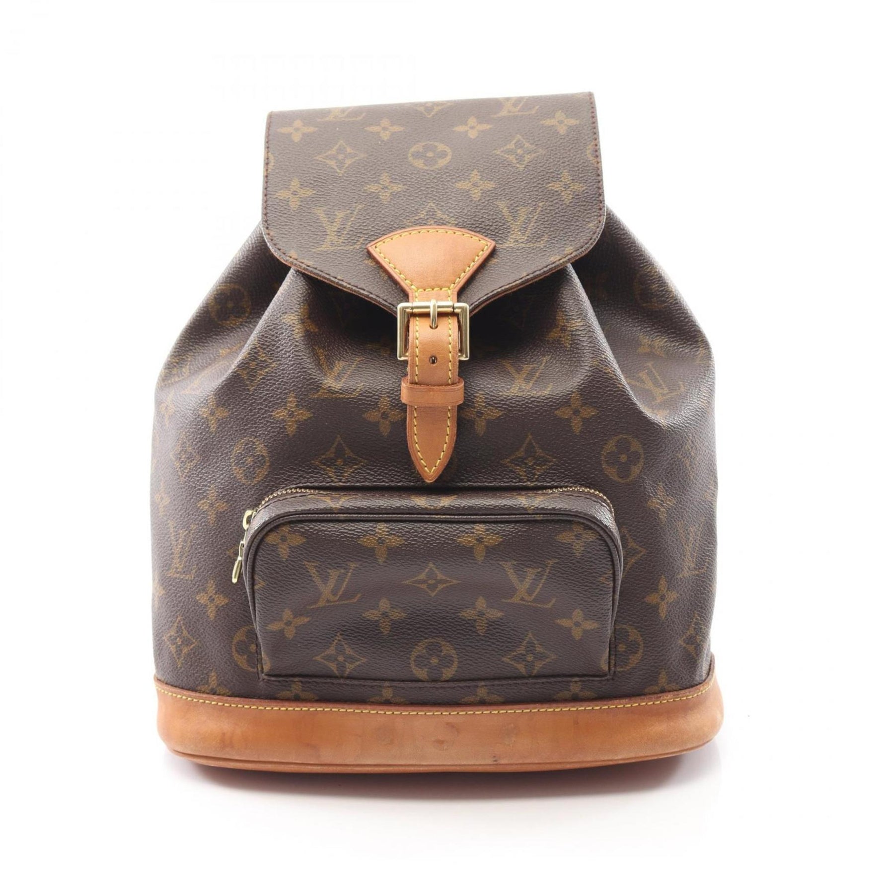 Louis Vuitton Montsouris MM Backpack, Coated Canvas and Leather, Monogram