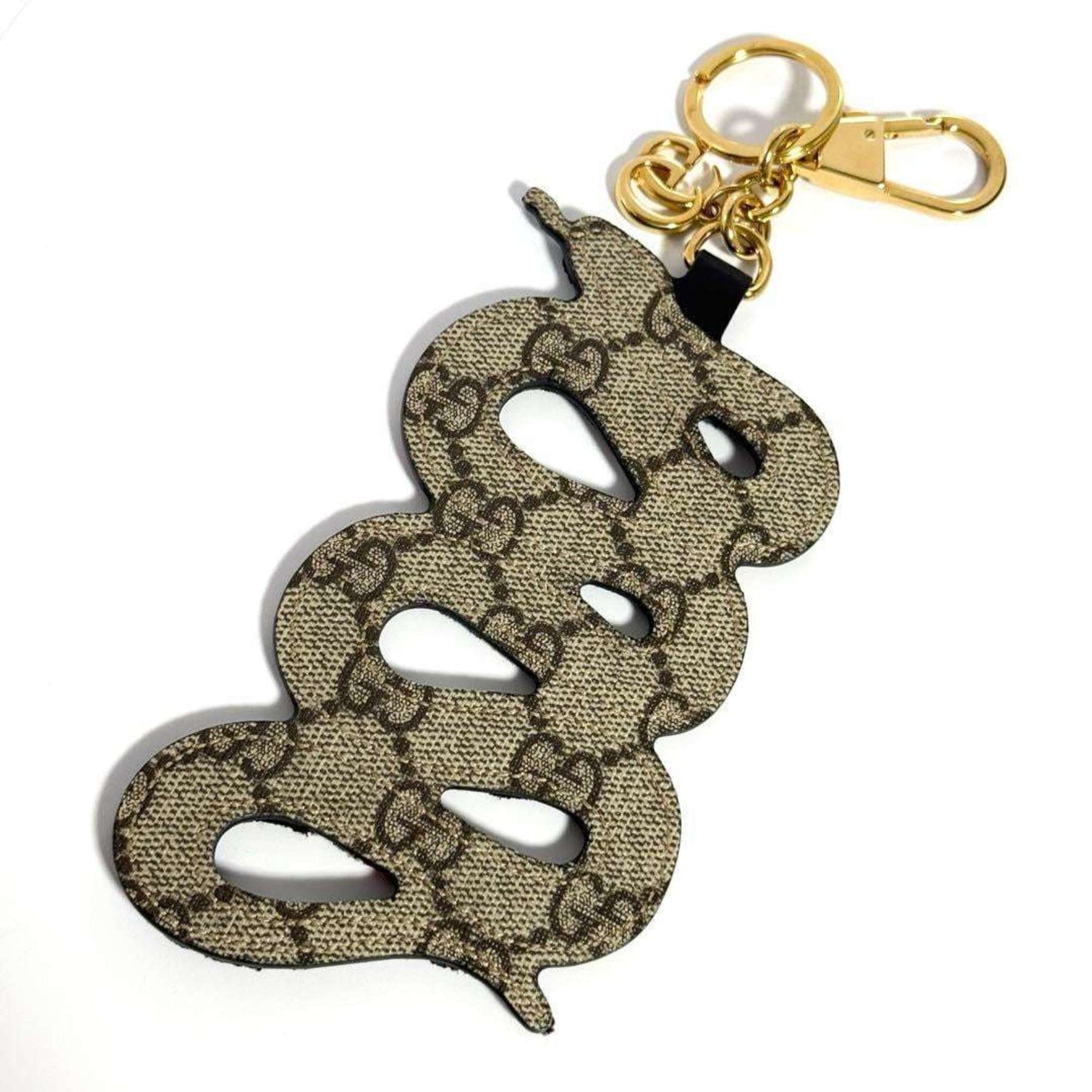 GUCCI Men's and Snake Charm Key Holder Ring