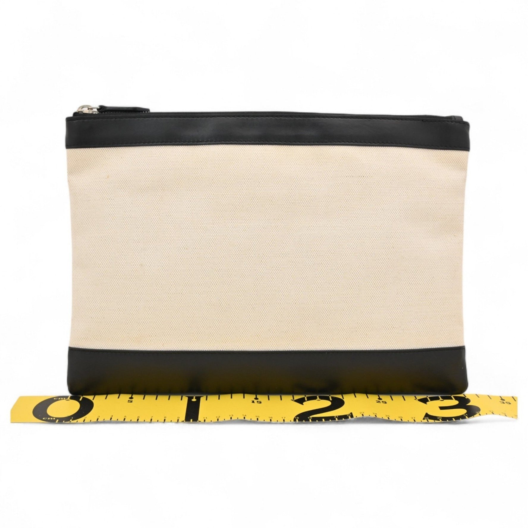 Balenciaga Logo Navy Clip M Clutch Bag
