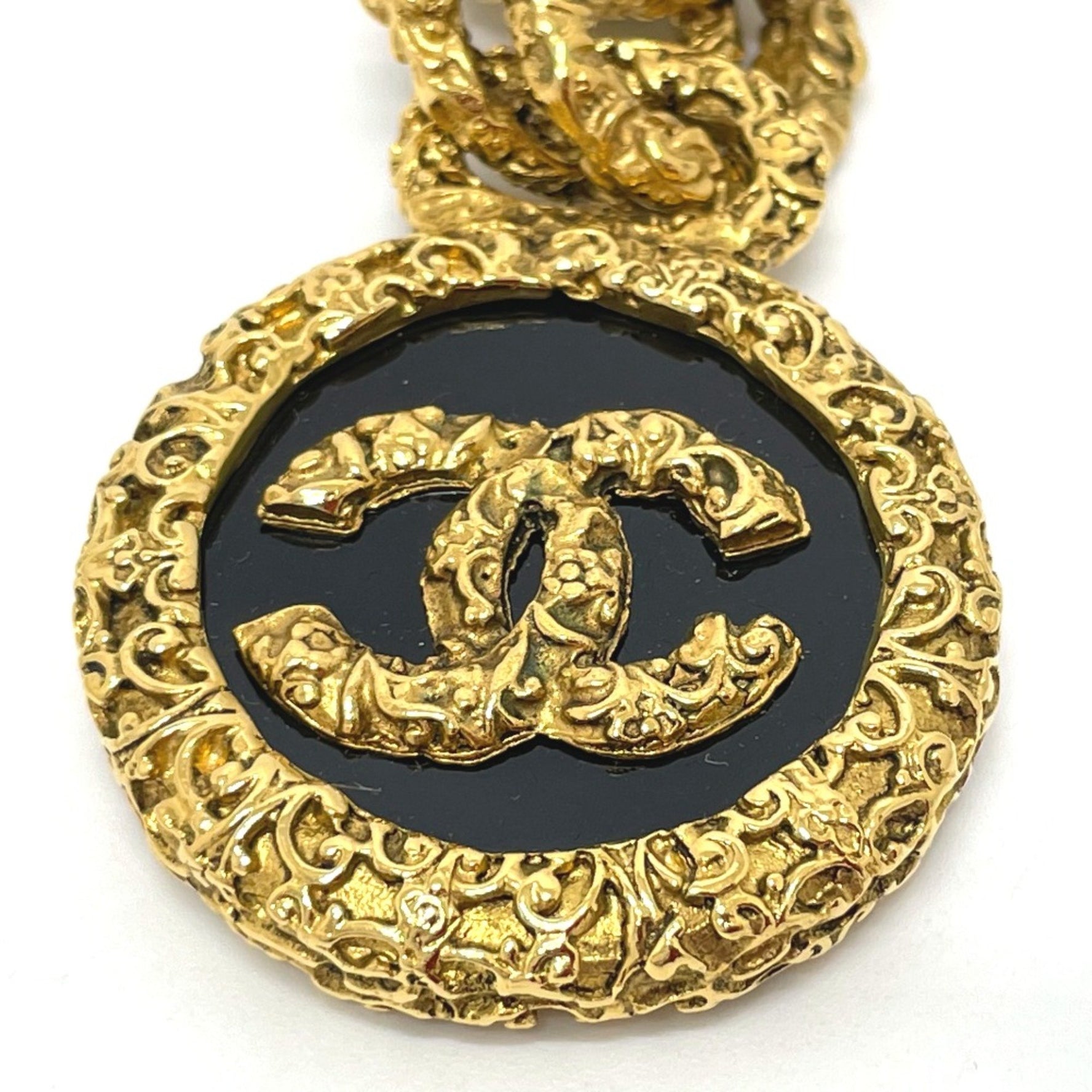 Chanel Coco CC Mark Charm Key ring x Black