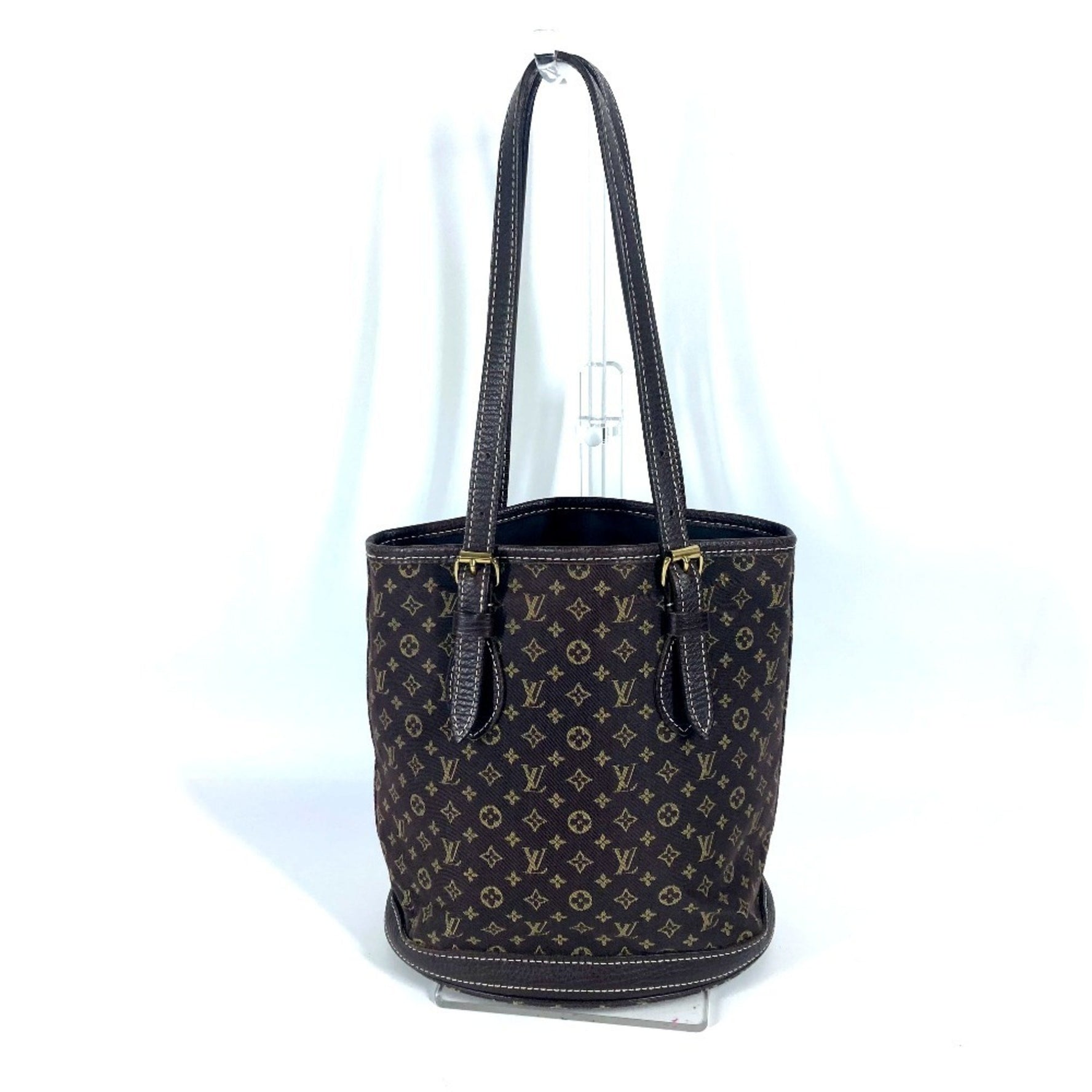 Louis Vuitton Monogram Mini Bucket PM with pouch, shoulder bag, tote bucket-shaped Canvas, Fuzan, brown
