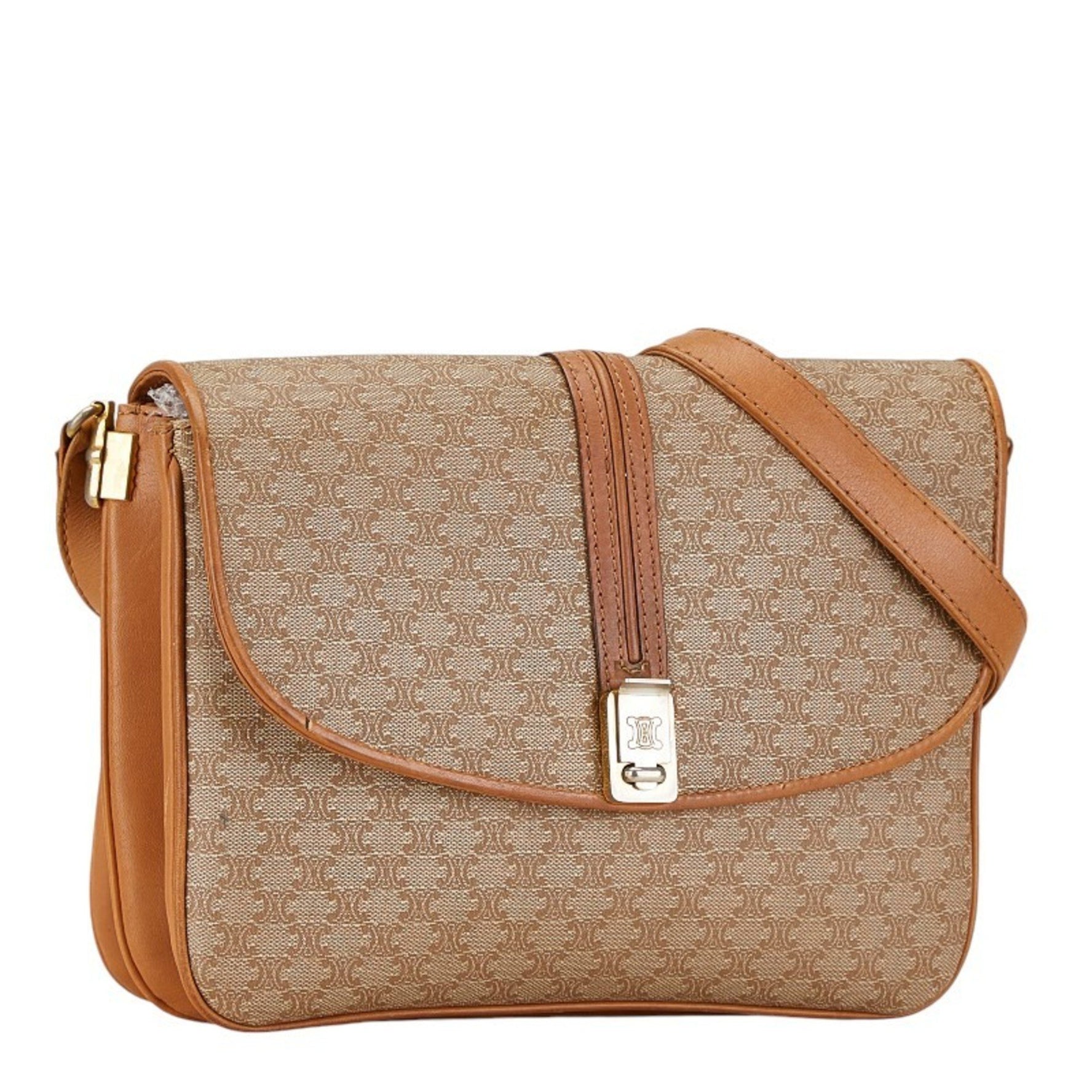 Celine Macadam Shoulder Bag PVC Leather