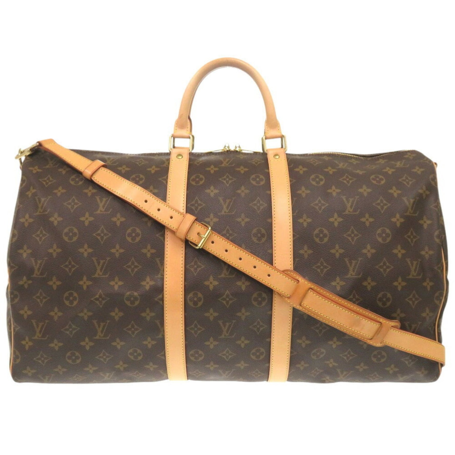 Louis Vuitton Keepall Bandouliere 55 Monogram Boston Bag LV 1053