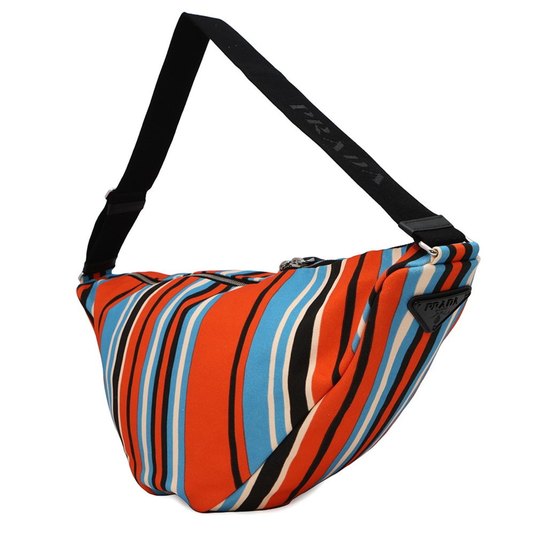 Prada Shoulder Bag Triangle Stripe