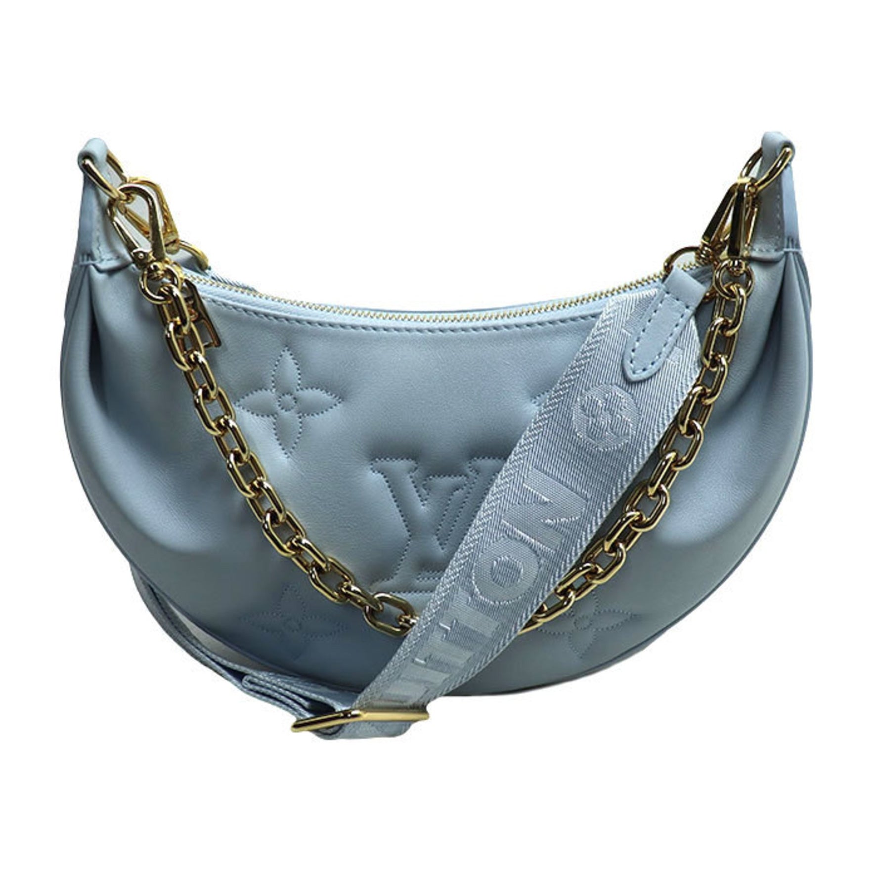 Louis Vuitton Over the Moon Shoulder Bag Bubble Gram Blue Glacier