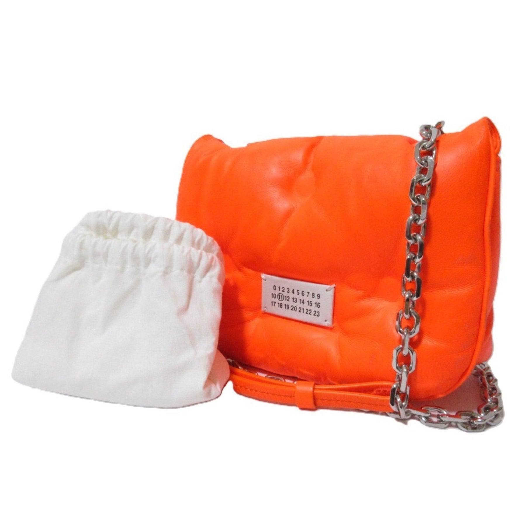 Maison Margiela GLAM SLAM Chain Shoulder Bag S56WG0181 P4770 T3159 Orange Women's