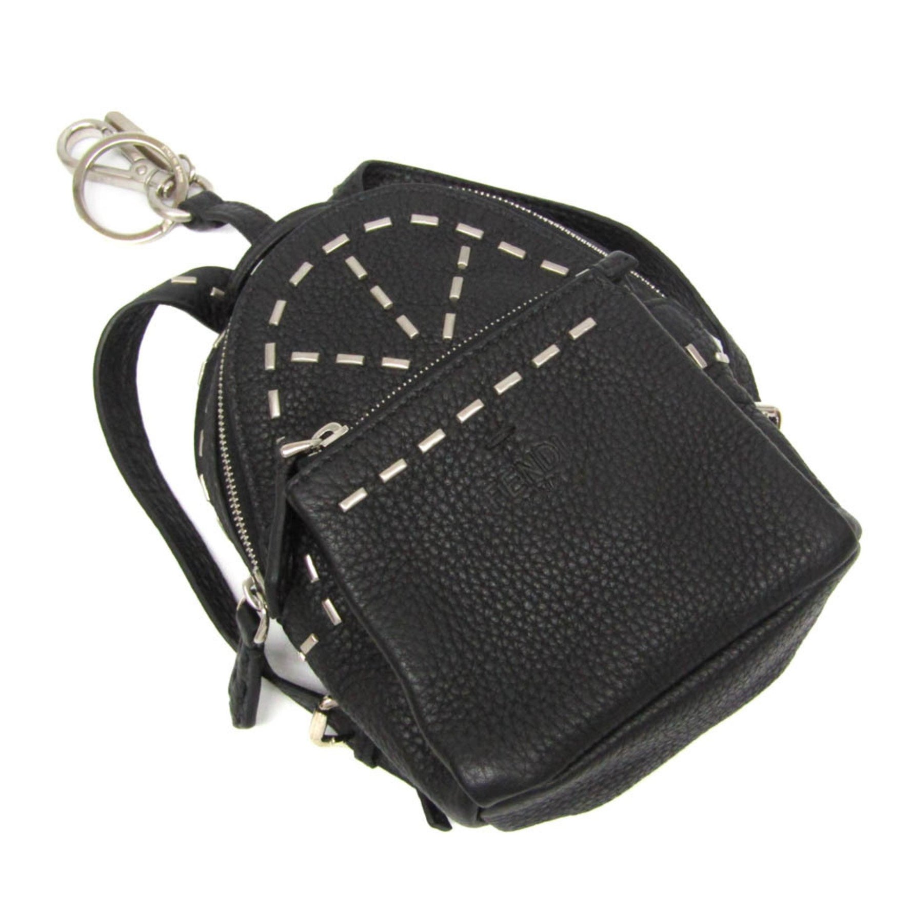 Fendi Selleria Key Ring Men,Women Leather Pouch