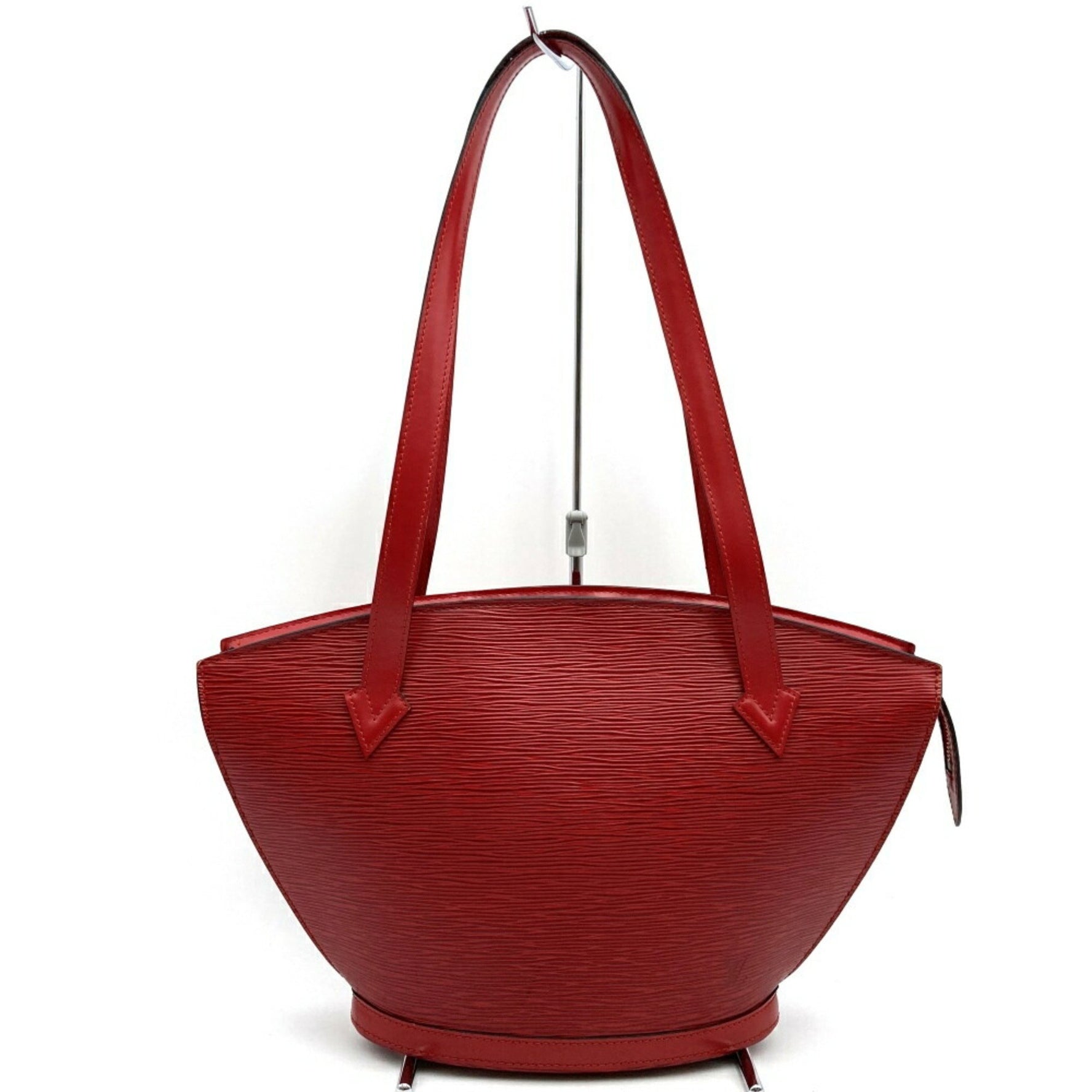 Louis Vuitton Saint Jacques Poigner Long Shoulder Bag Red Epi Leather