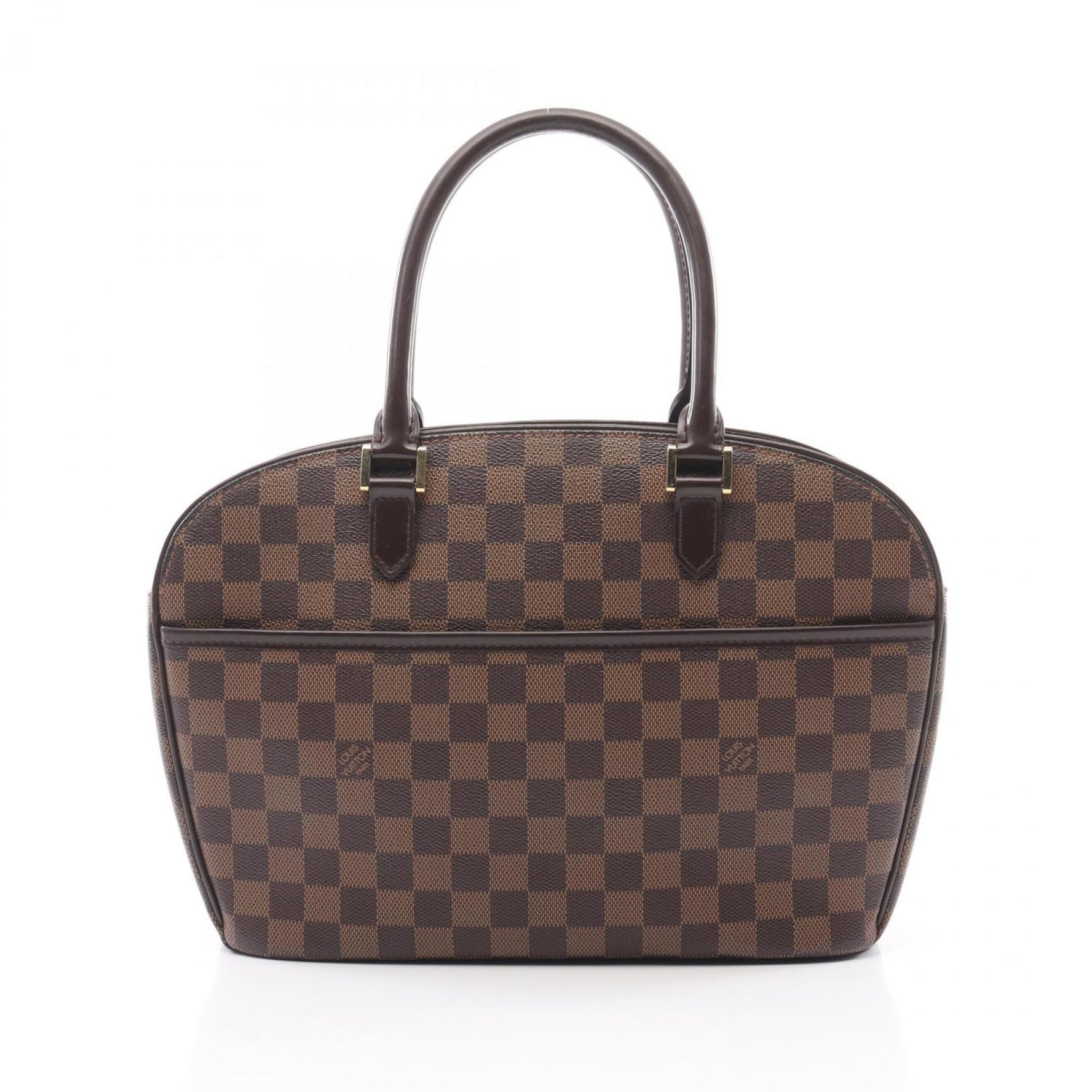 Louis Vuitton Saria Horizontal Handbag Coated Canvas Leather Damier Brown