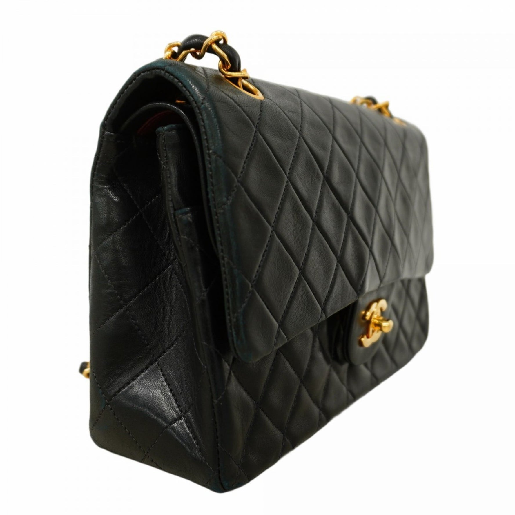 Chanel Matelasse Shoulder Bag with Double Flap and Chain, Lambskin