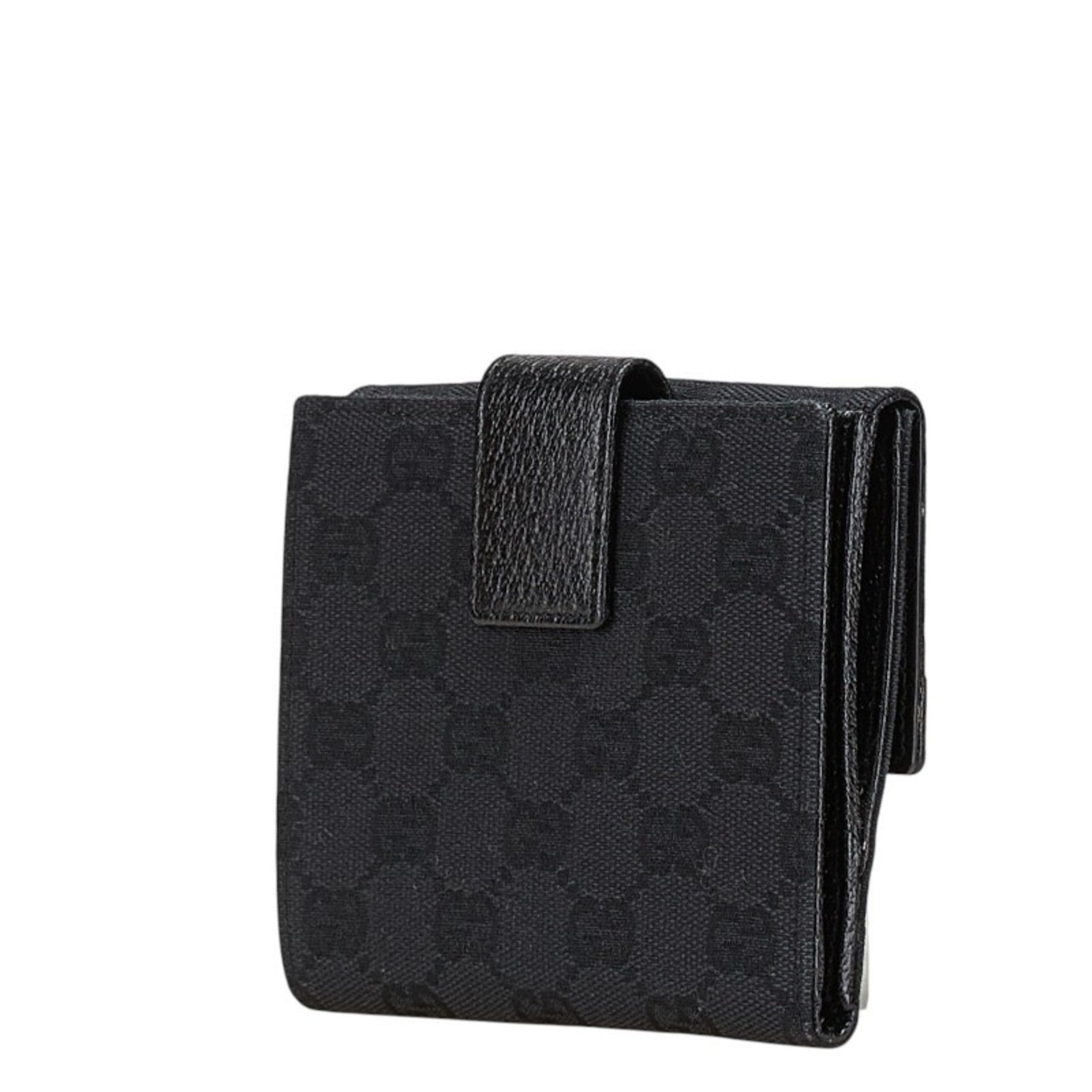 Gucci GG Canvas Studded Bifold Wallet Leather