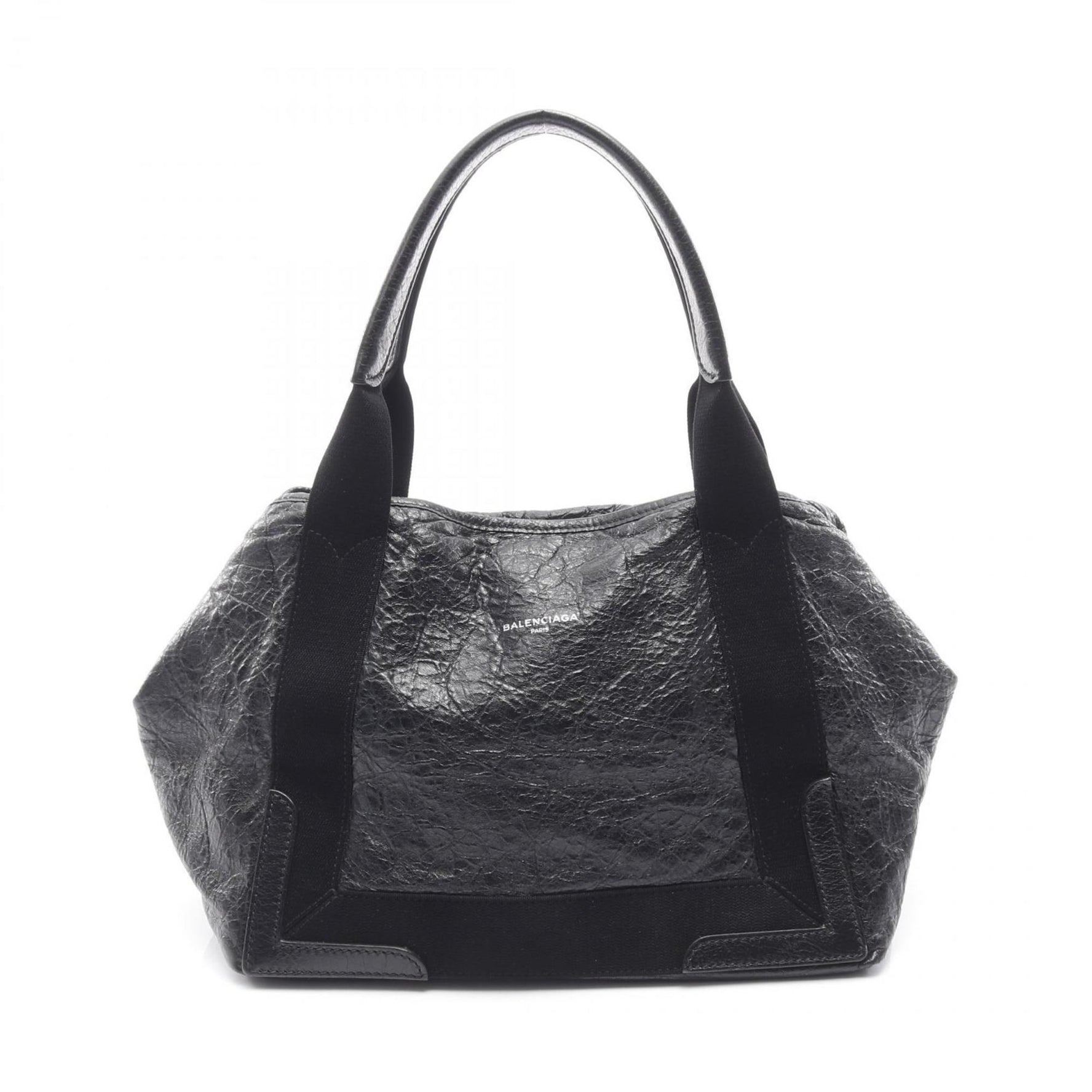 Balenciaga NAVY CABAS S Tote Bag, Leather, Black