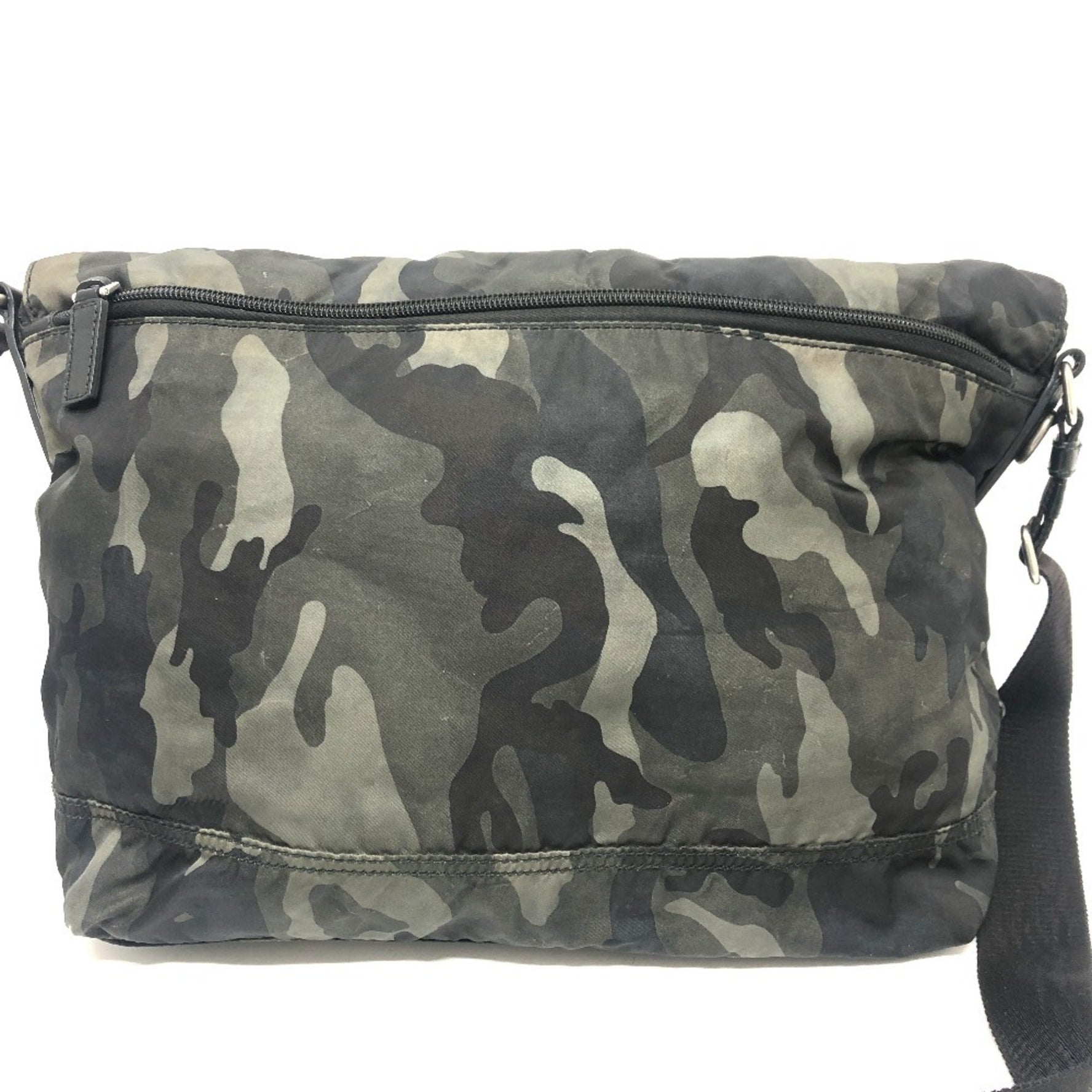 PRADA Camouflage Messenger Shoulder Bag Nylon