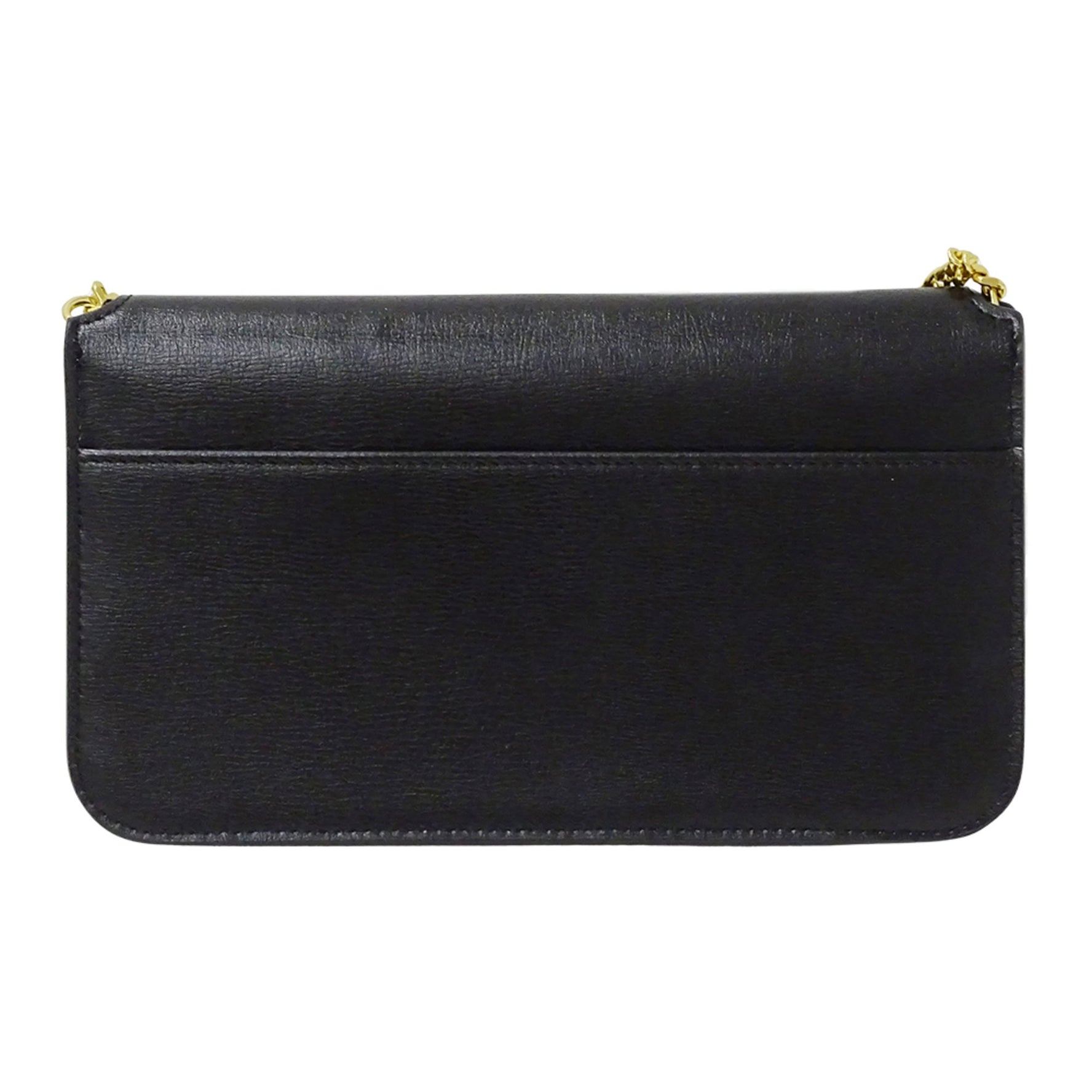 Saint Laurent brand shoulder pouch in leather.