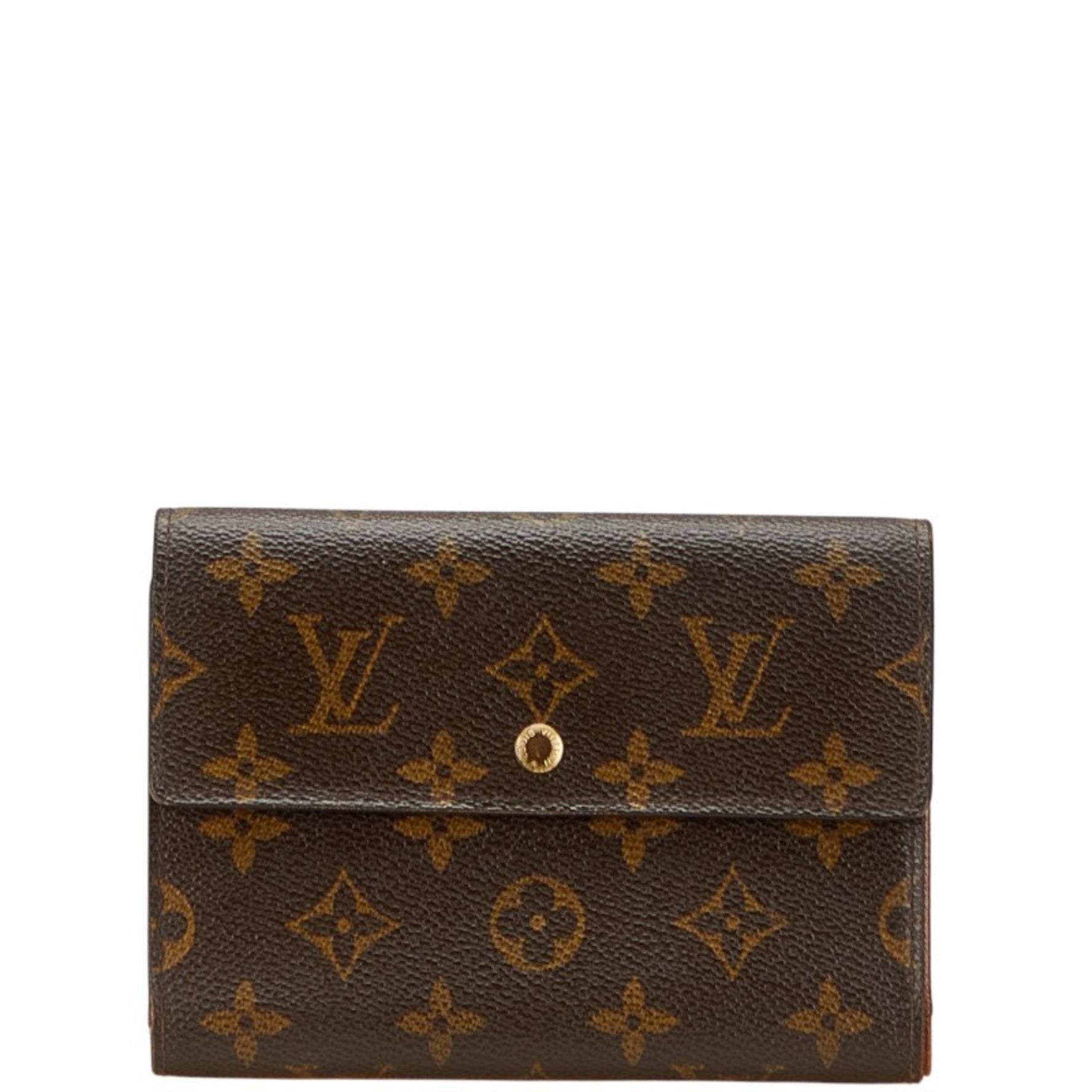 Louis Vuitton Monogram Porte Tresor Etui Papier Long Wallet Leather LOUIS VUITTON