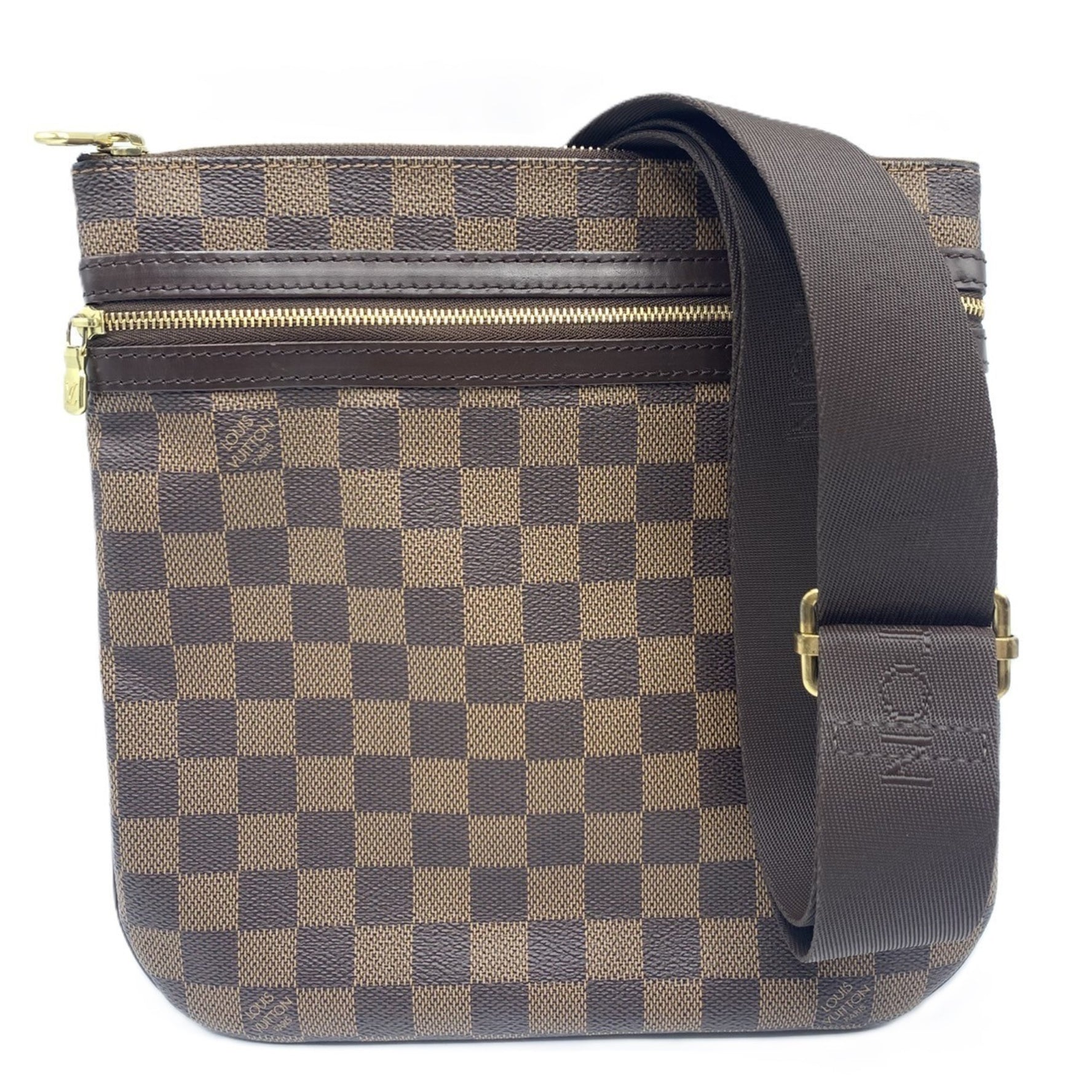 Louis Vuitton Pochette Bosphore Damier Shoulder Bag Brown Men's