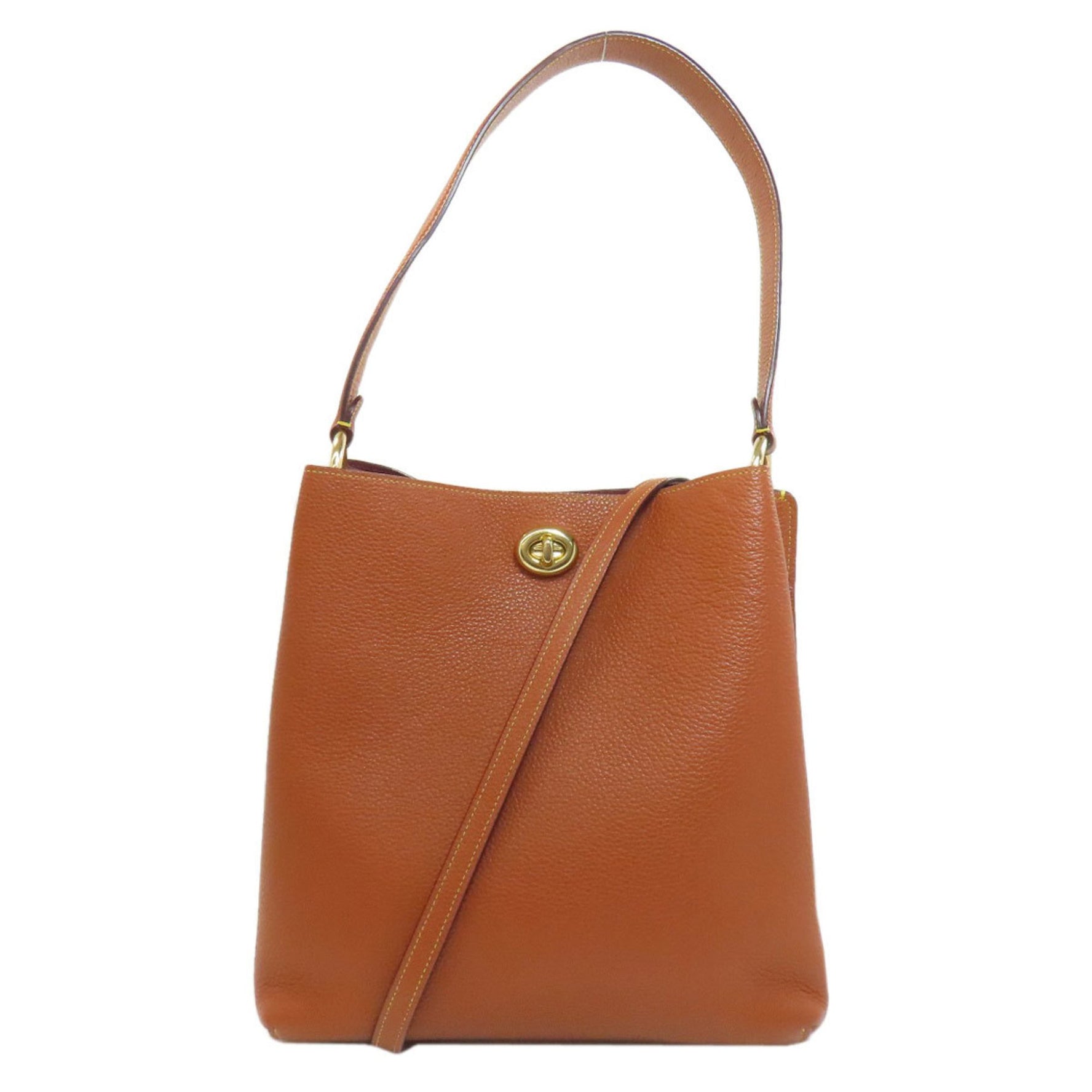 Coach Charlie Bucket Shoulder Bag Leather