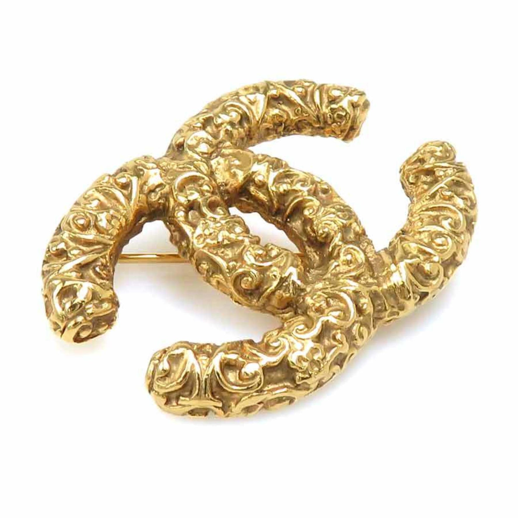 CHANEL Coco Mark Metal Brooch