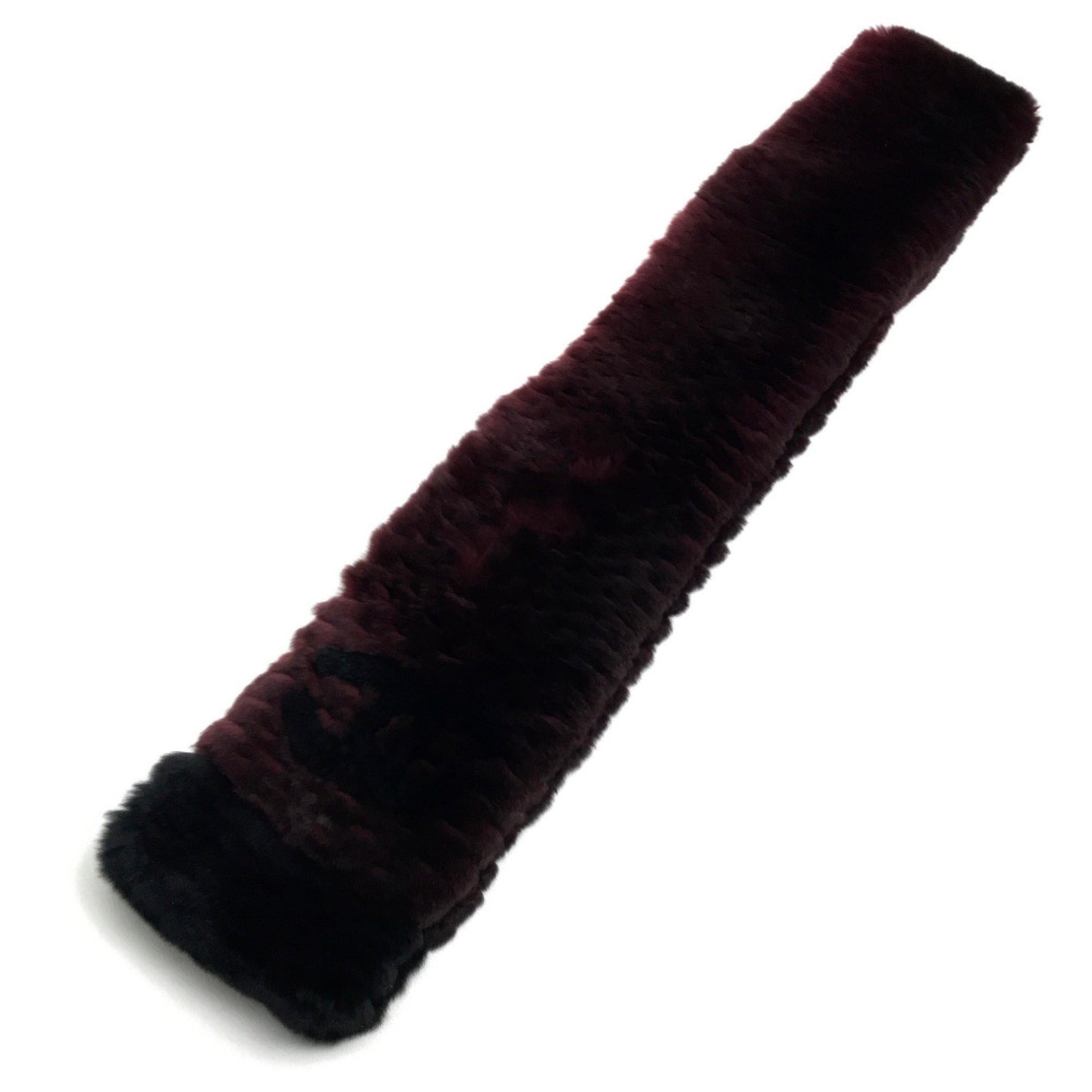 Chanel CC Mark Scarf Bordeaux Black