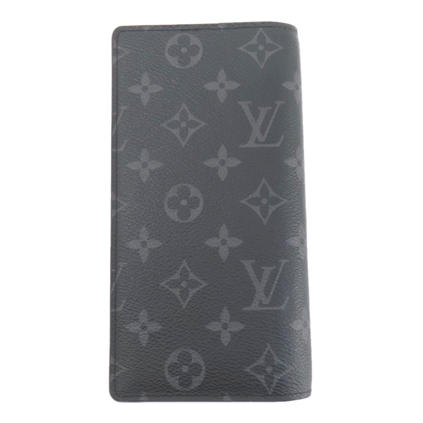 Louis Vuitton Portefeuille Brazza Gaston Label Monogram Eclipse Long Wallet