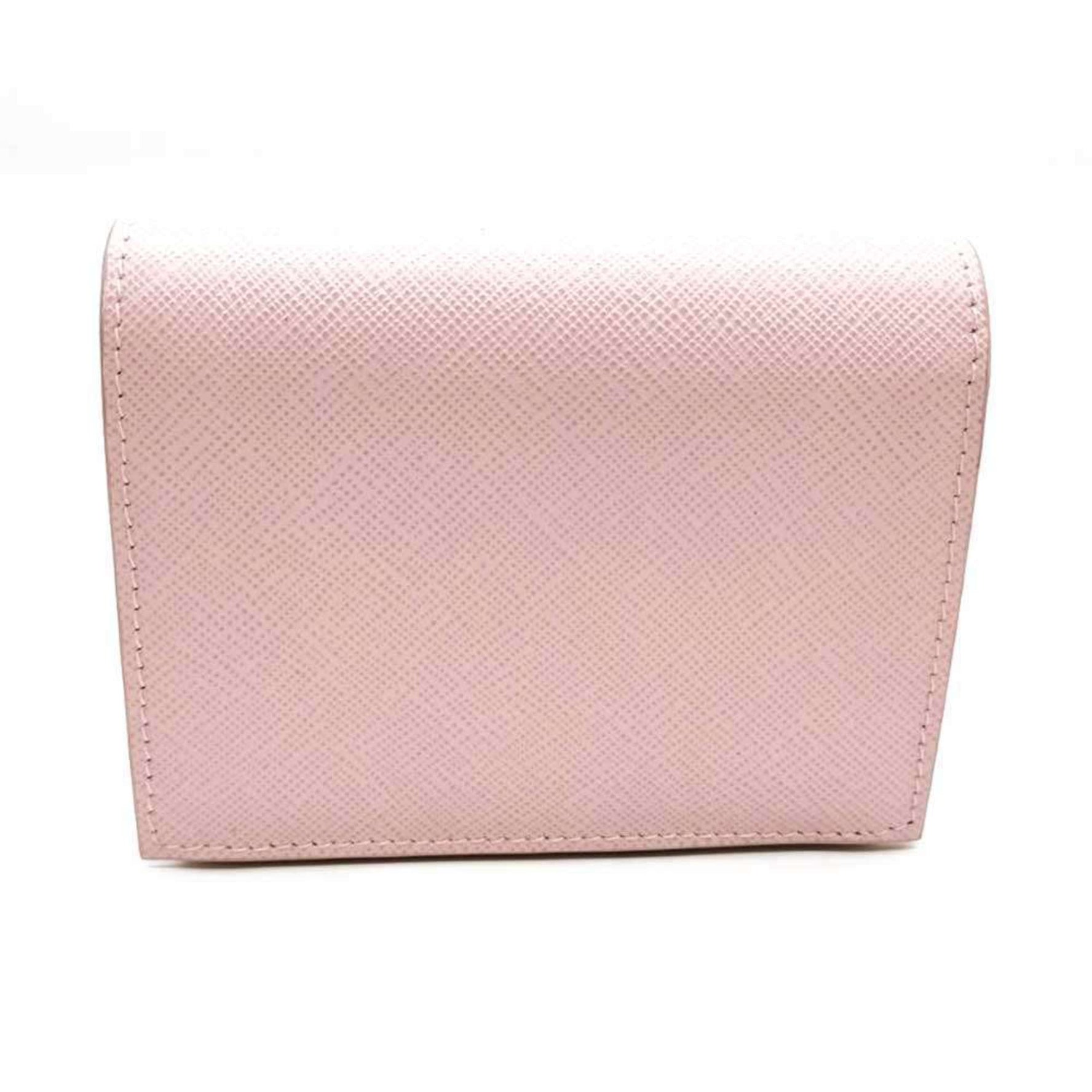 PRADA Bi-fold Wallet Saffiano Embossed Compact